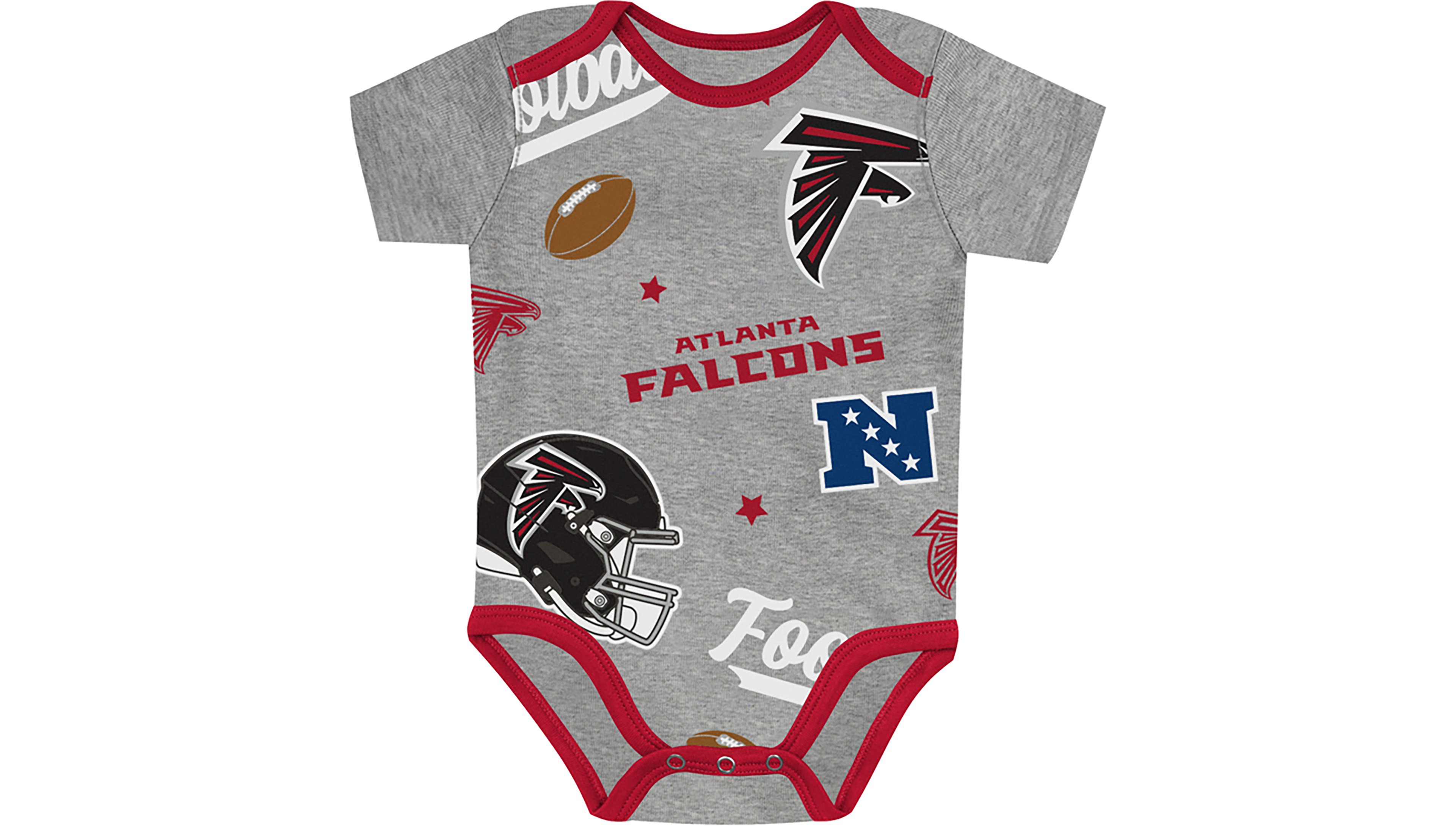 Outerstuff Infants' Atlanta Falcons 1st Round Creeper Set 3-Pack