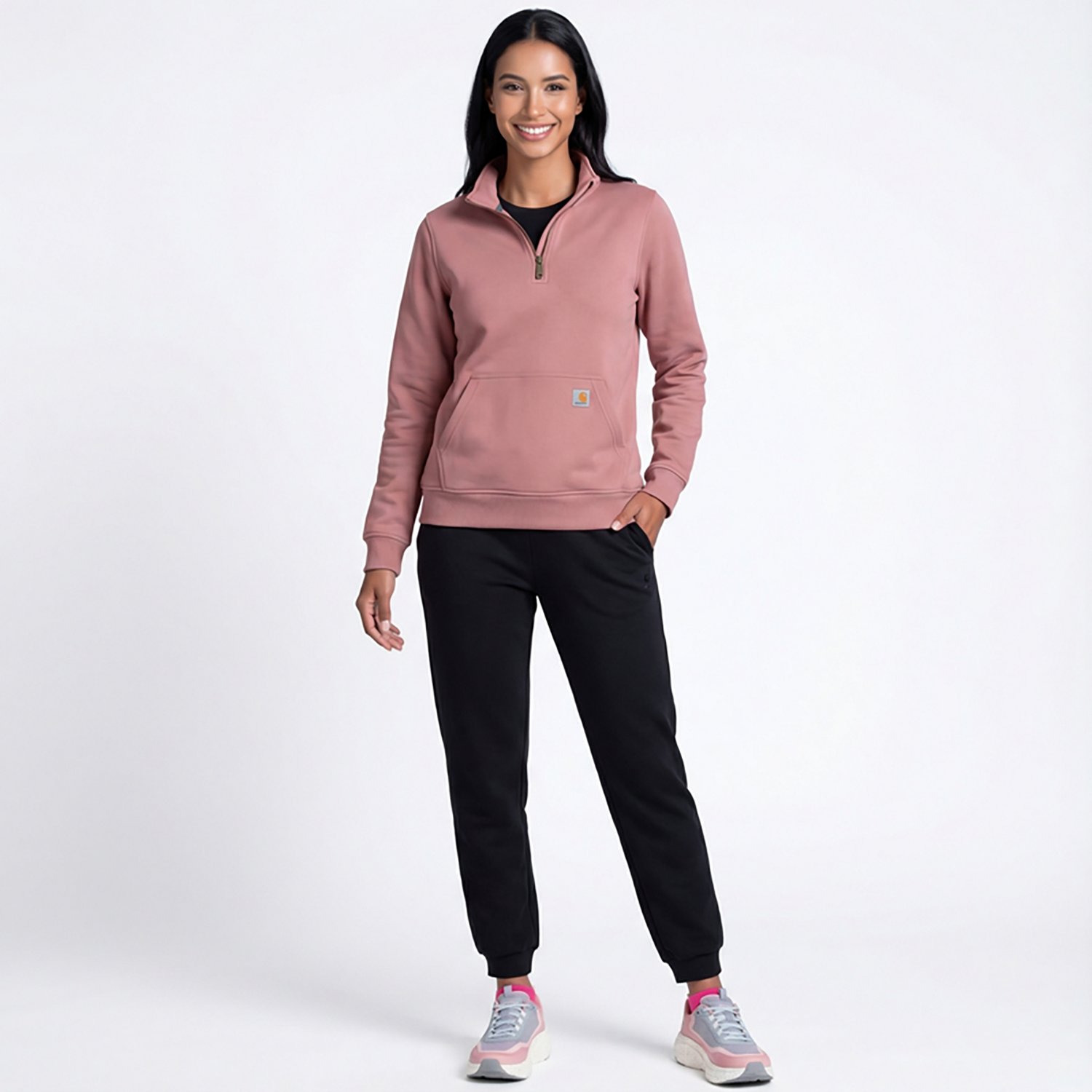 Carhartt Women's Mock Neck 1/4-Zip Sweatshirt