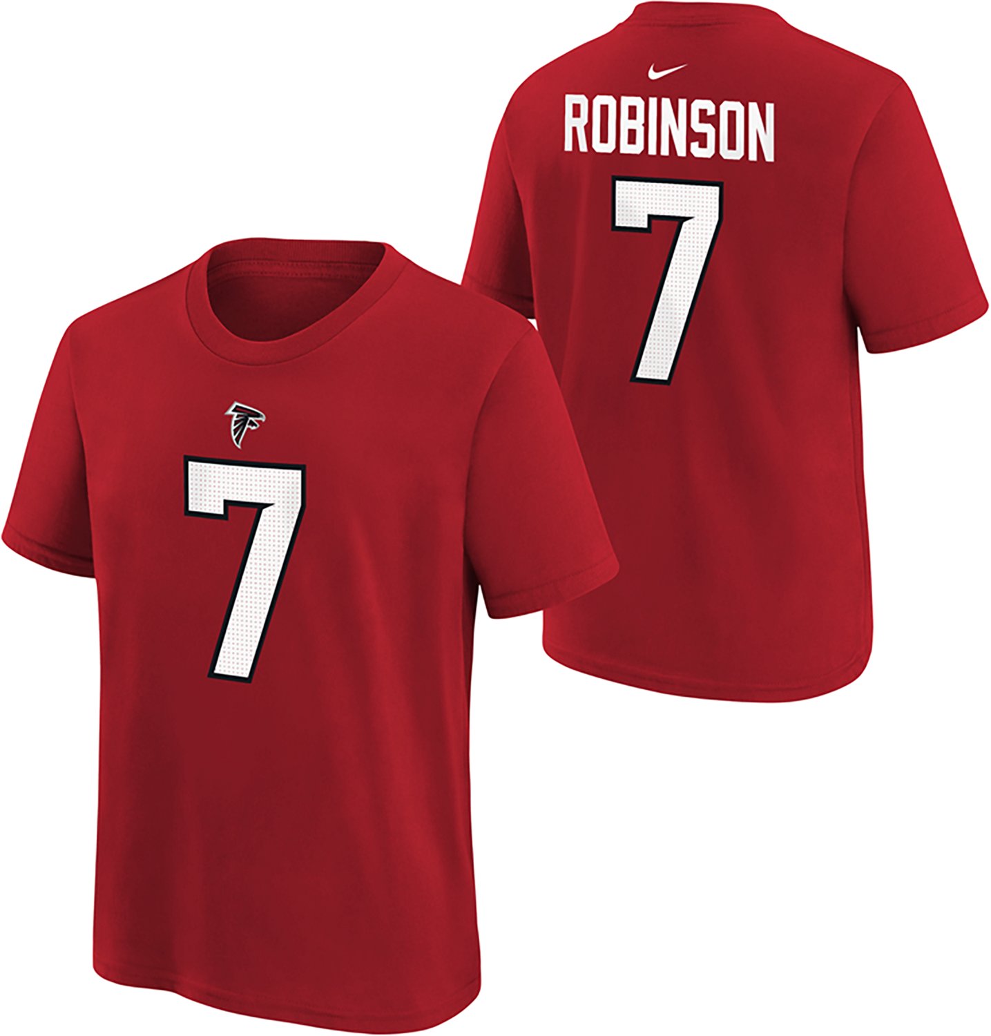 Nike Boys' Atlanta Falcons Bijan Robinson #7 Home Graphic T-shirt
