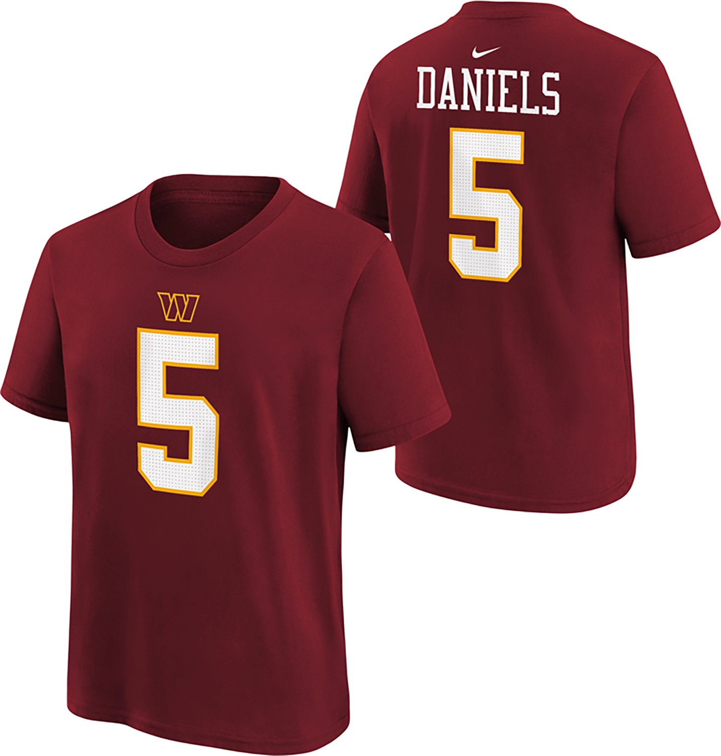 Nike Boys' Washington Commanders Jayden Daniels #5 Graphic T-shirt