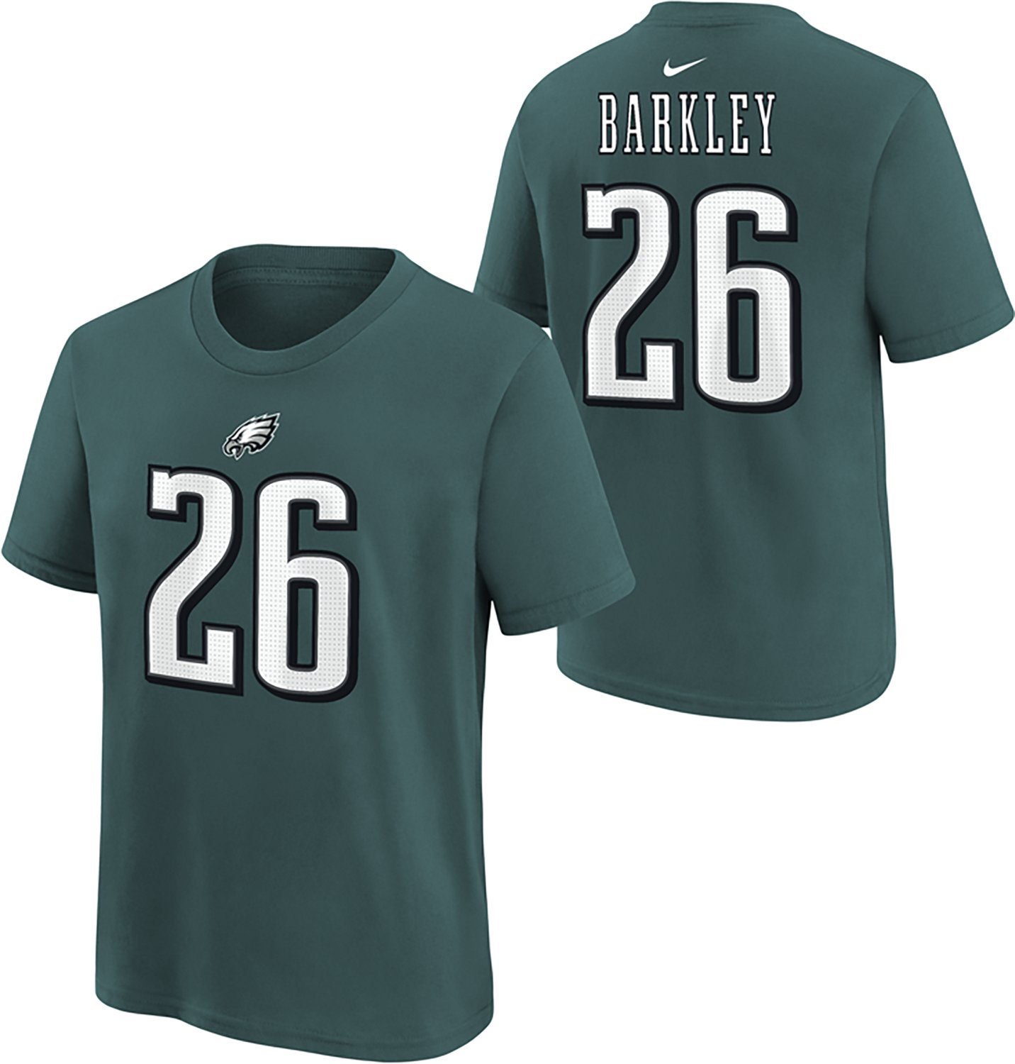 Nike Boys' Philadelphia Eagles Saquon Barkley #26 Home Graphic T-shirt - view number 3