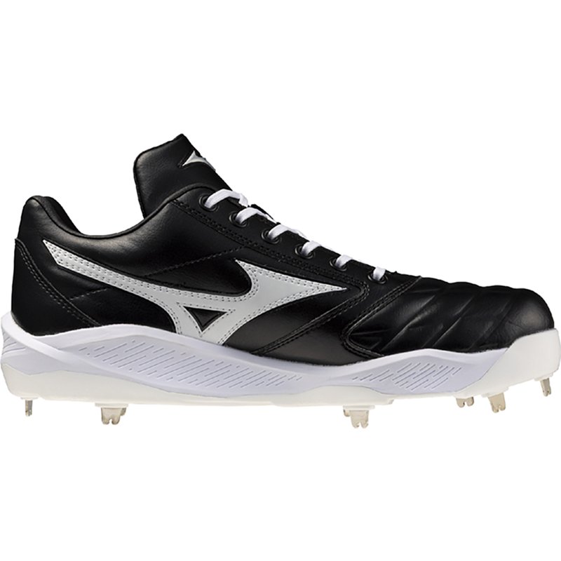Mizuno Pro Select Metal Baseball Cleats, Size 11, Black/White
