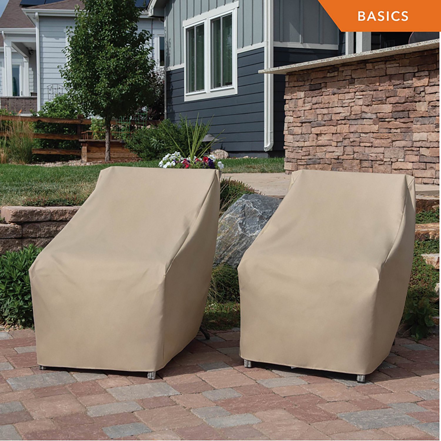 Modern Leisure Basics Stackable, High Back Chair and Bar Stool Cover - view number 7