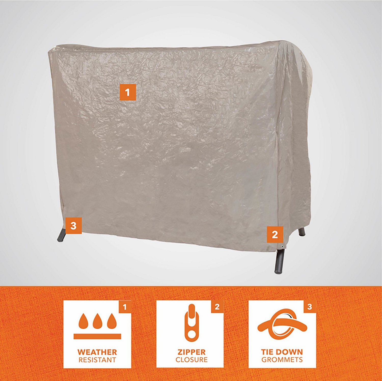 Modern Leisure Basics Patio Swing Cover - view number 3