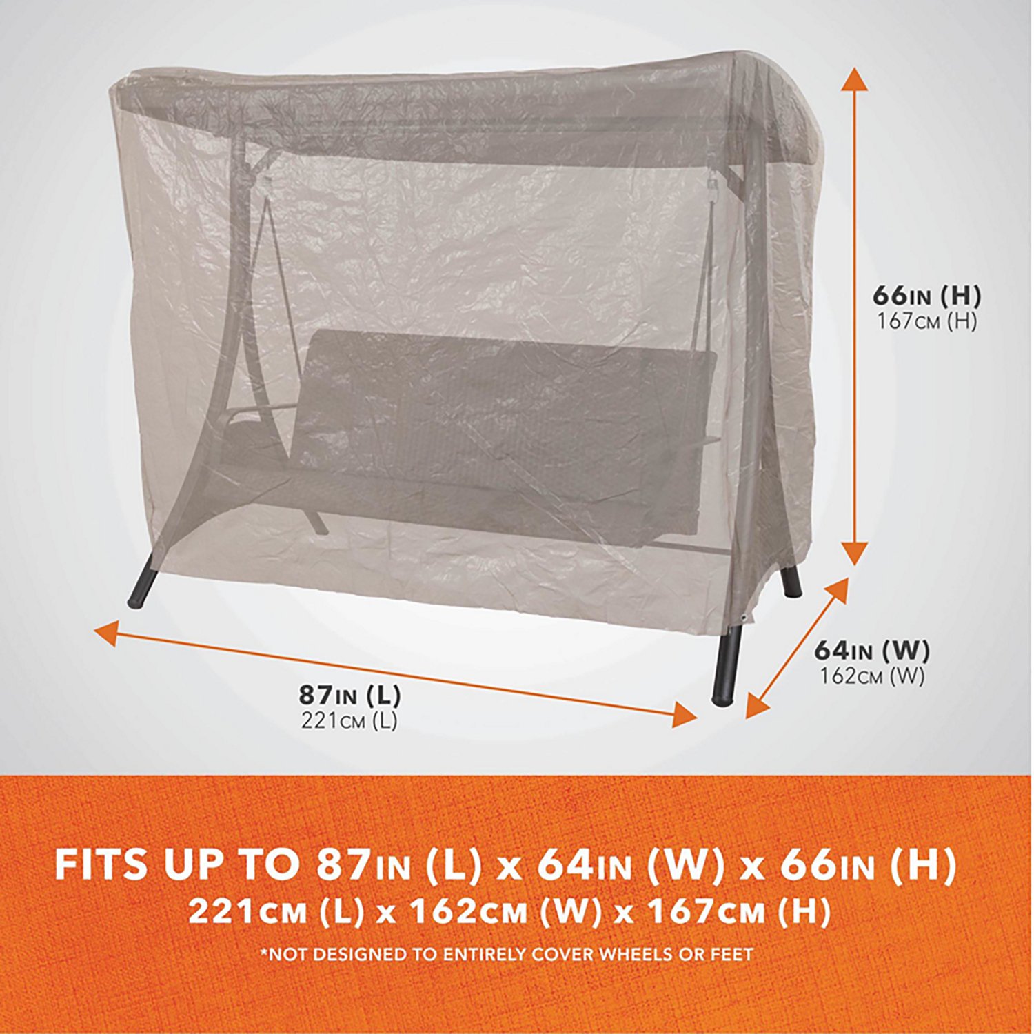 Modern Leisure Basics Patio Swing Cover - view number 4