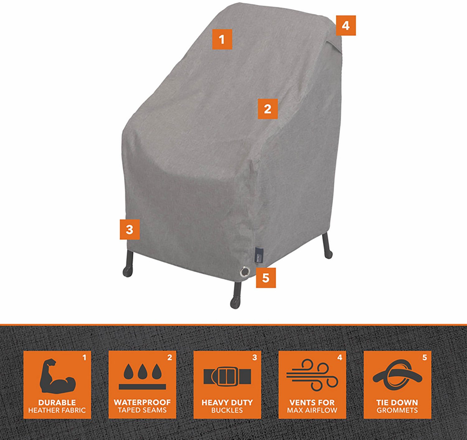 Modern Leisure Garrison Patio Chair Cover - view number 2