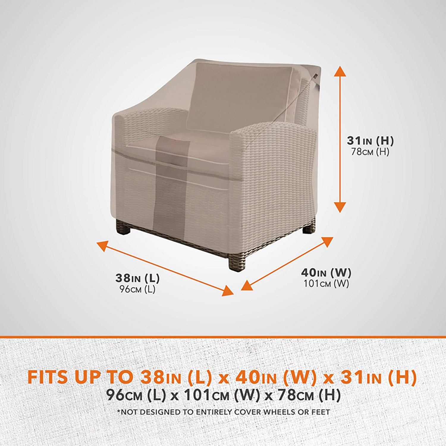 Modern Leisure Monterey Deep Seated Patio Lounge Chair Cover - view number 3