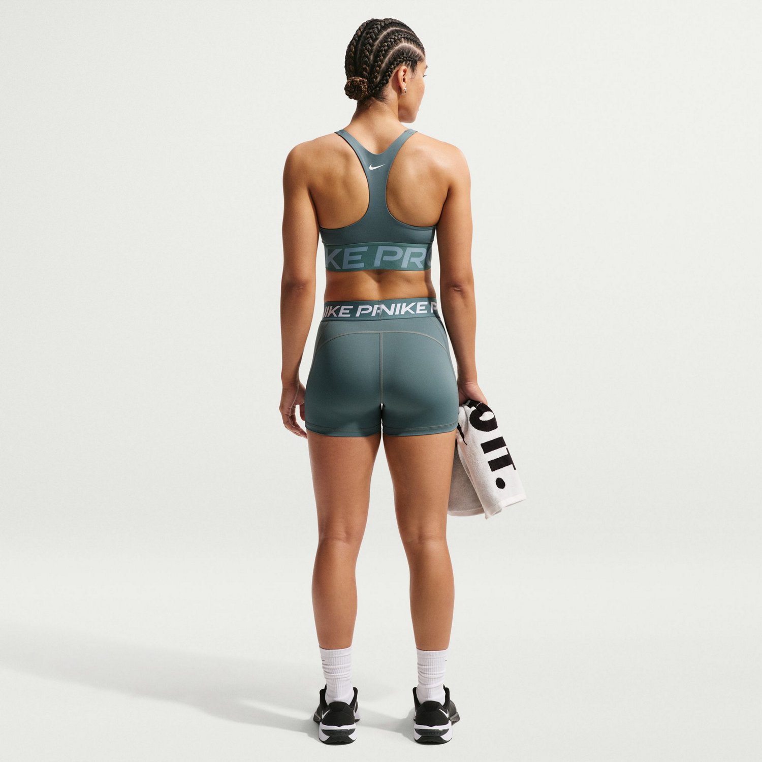 Nike Women's Nike Pro Dri-FIT Mid-Rise Biker Shorts 3 in. - view number 2