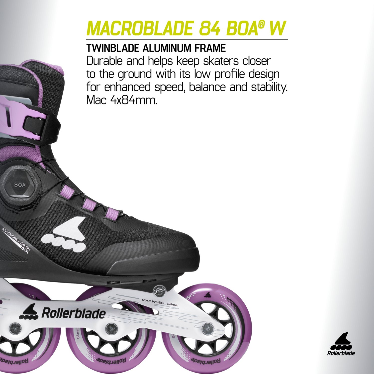 Rollerblade Women's Macroblade 84 BOA® Inline Skates - view number 5