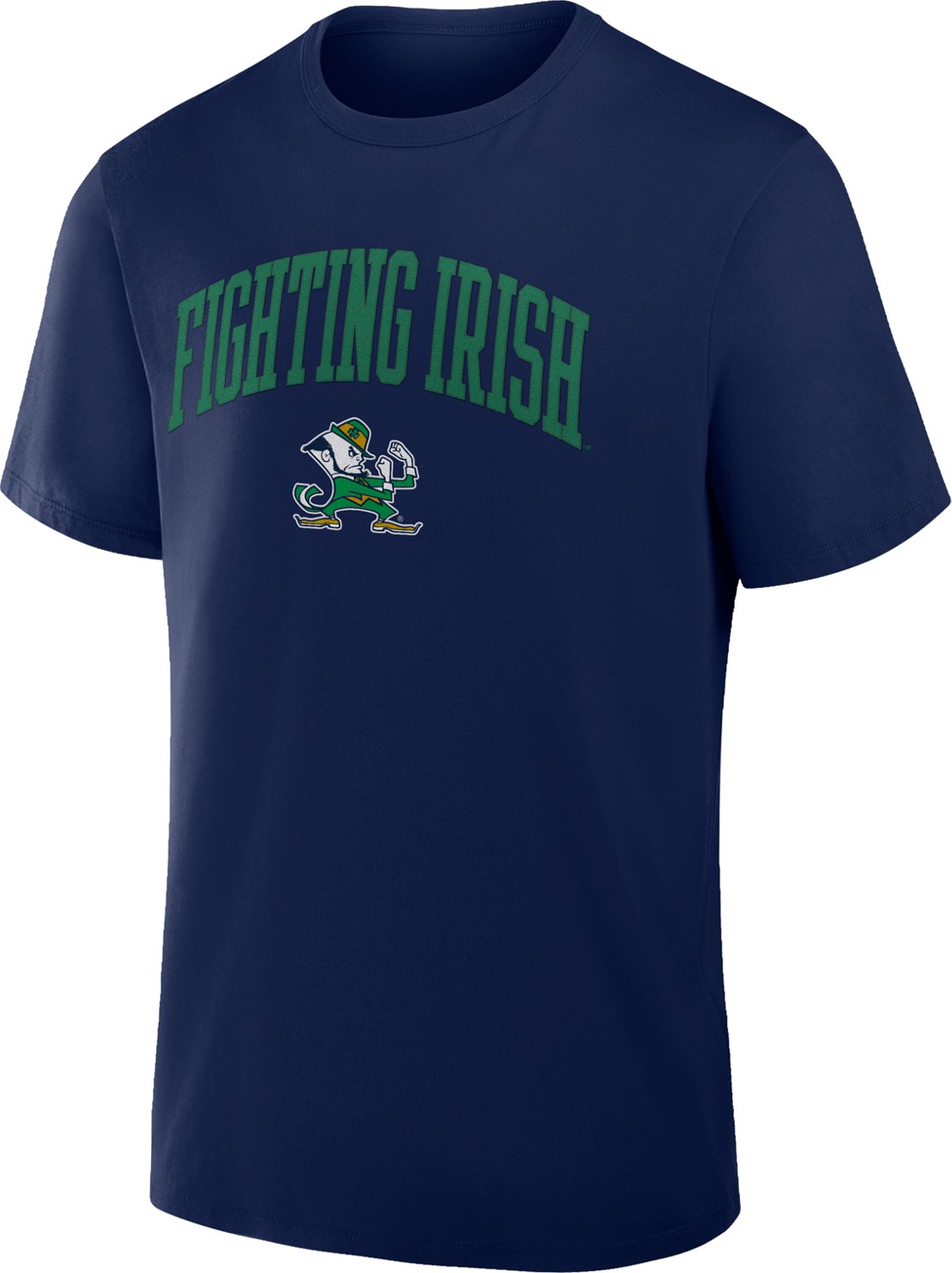Fanatics Men's University of Notre Dame School Arch Embroidered Over Primary Logo Graphic T-shirt