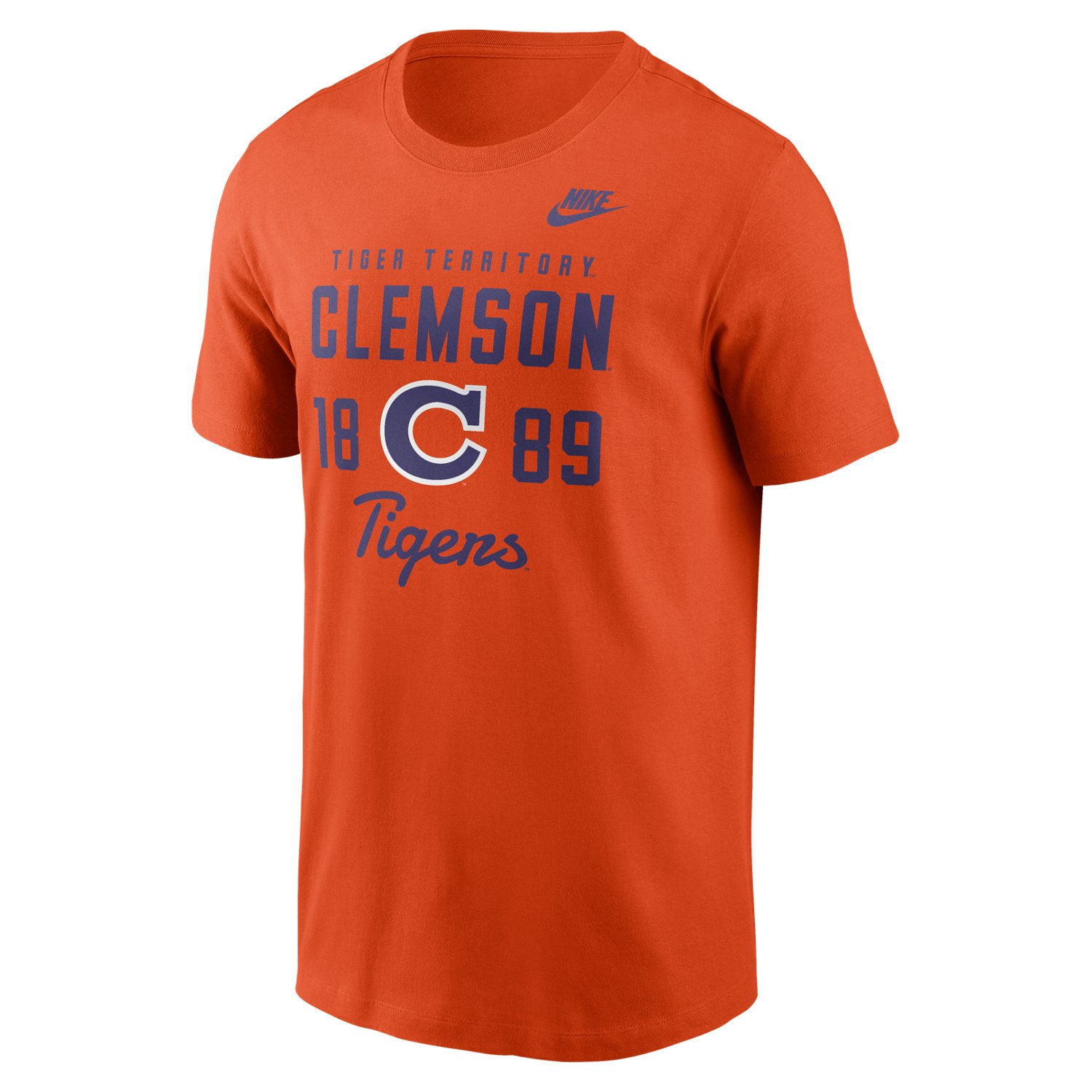Nike Men's Clemson University Legacy Stacked Est Graphic T-shirt