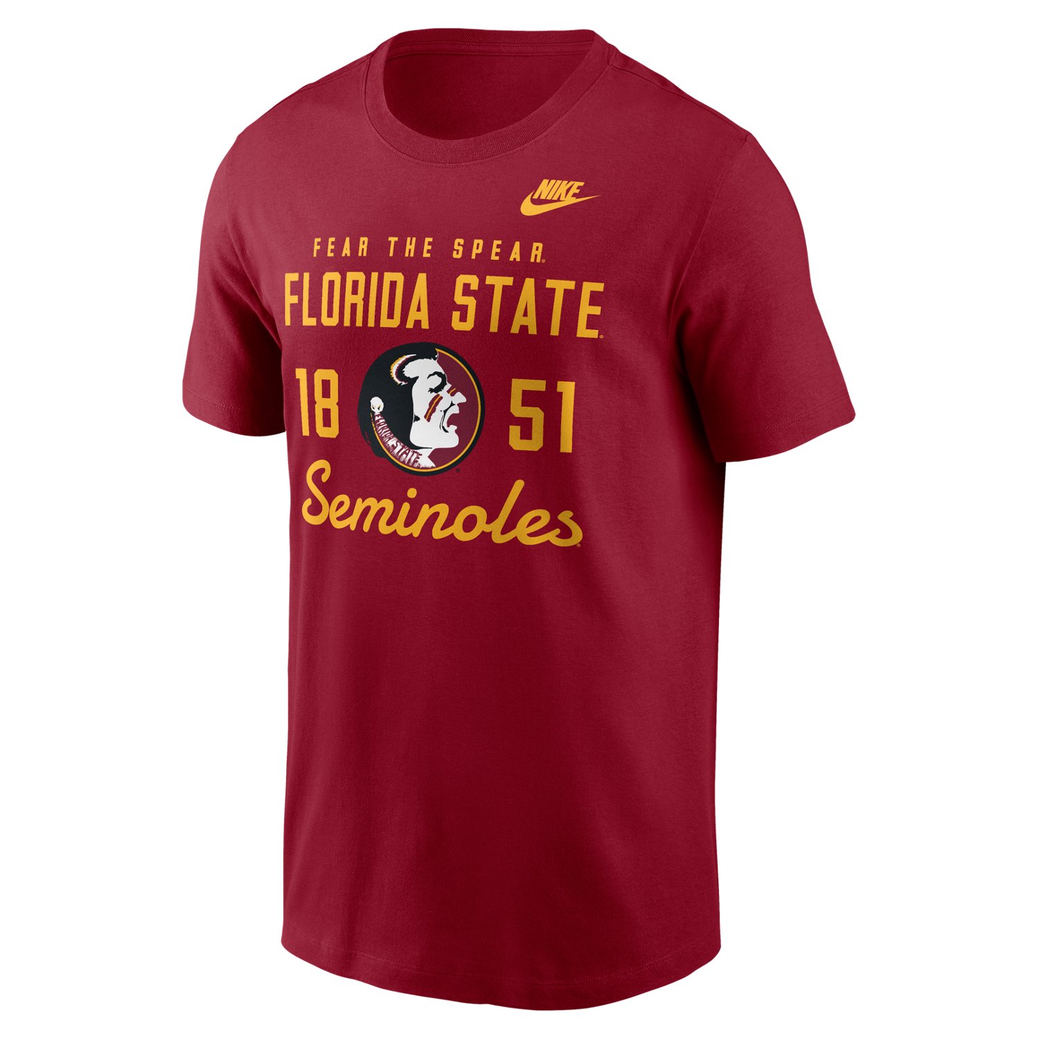 Nike Men's Florida State University Legacy Stacked Est Graphic T-shirt