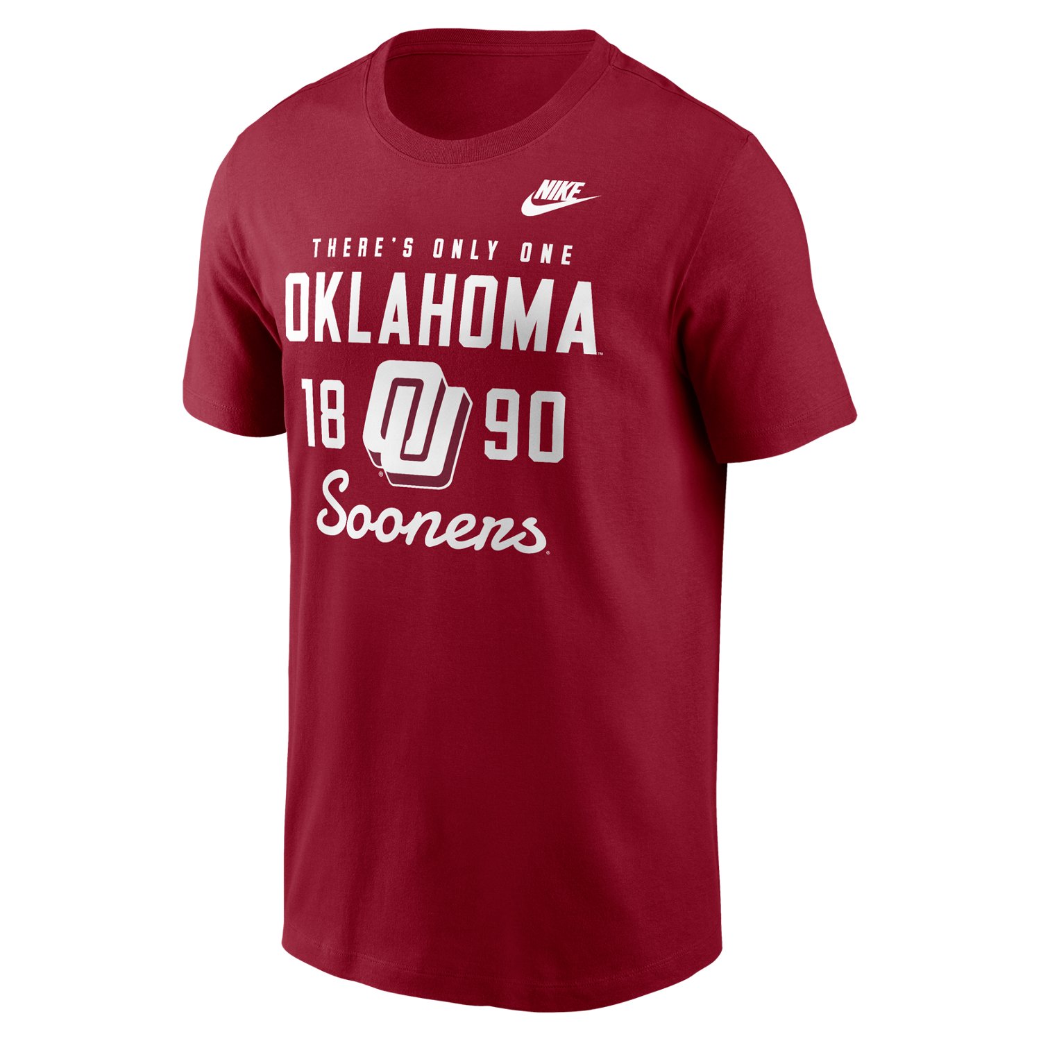 Nike Men's University of Oklahoma Legacy Stacked Est Graphic T-shirt