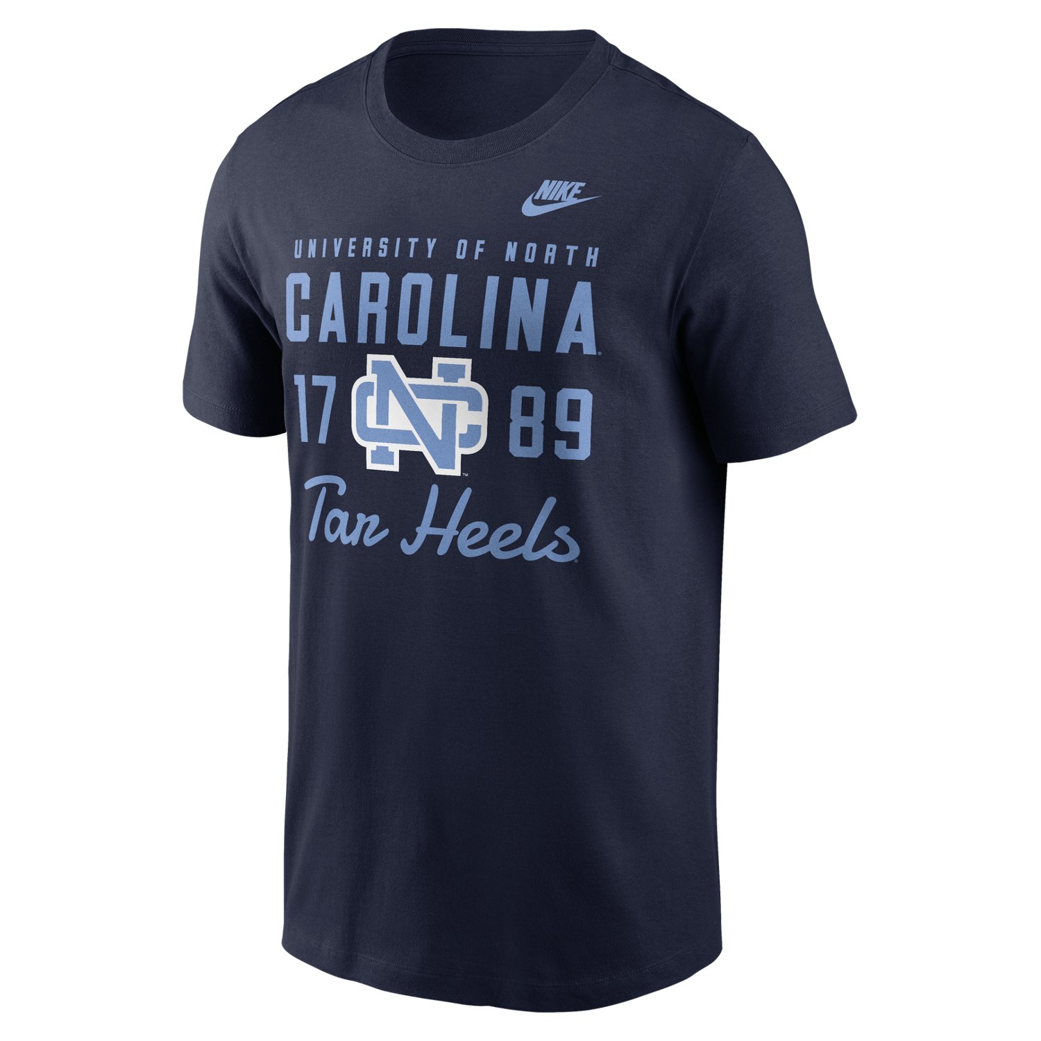 Nike Men's University of North Carolina Legacy Stacked Est Graphic T-shirt