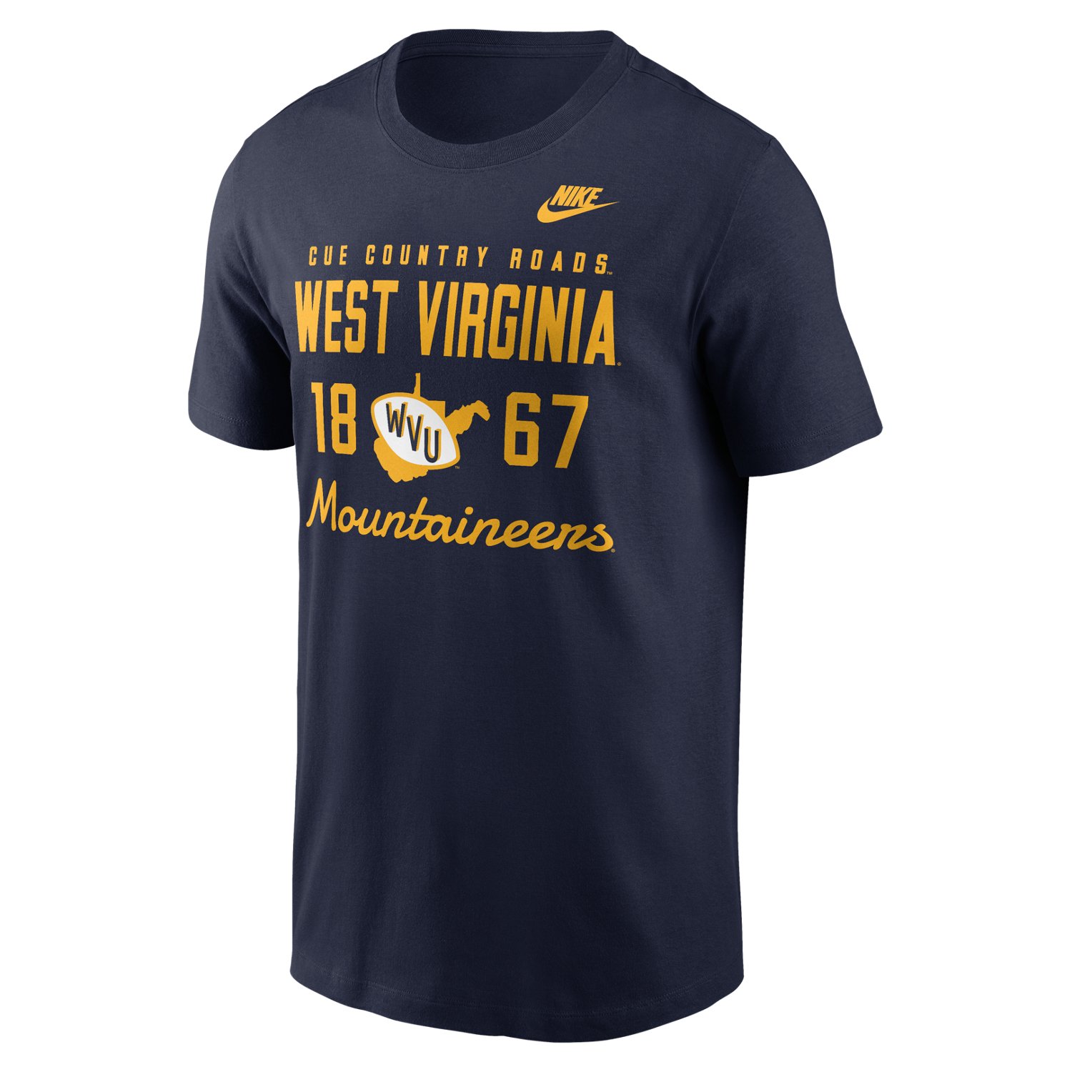 Nike Men's West Virginia University Legacy Stacked Est Graphic T-shirt