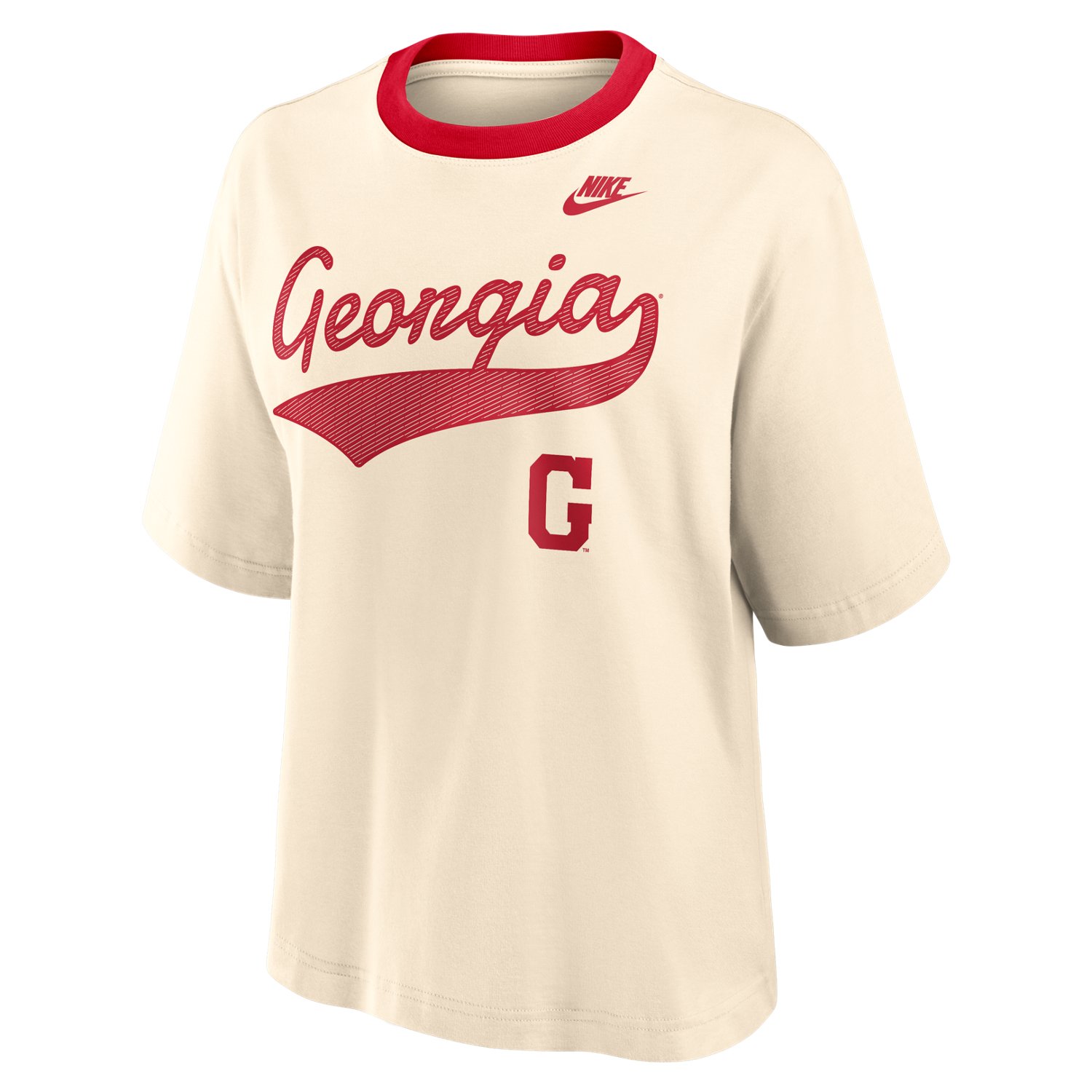 Nike Women's University of Georgia Legacy Fight Song Boxy Graphic T-shirt
