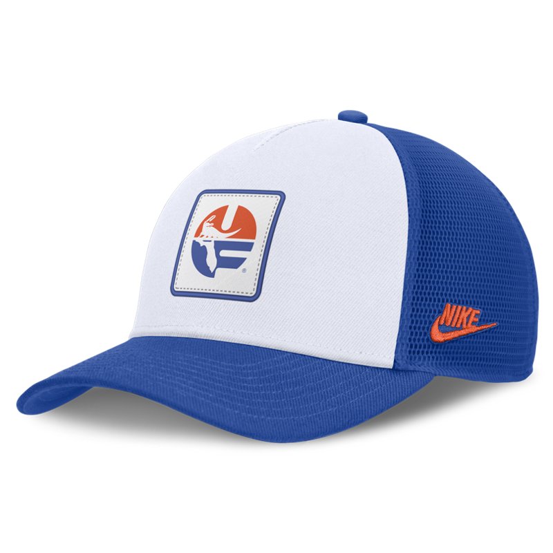 Nike Adult Florida Gators Legacy Trucker Hat, Men's, Medium/Large, Blue
