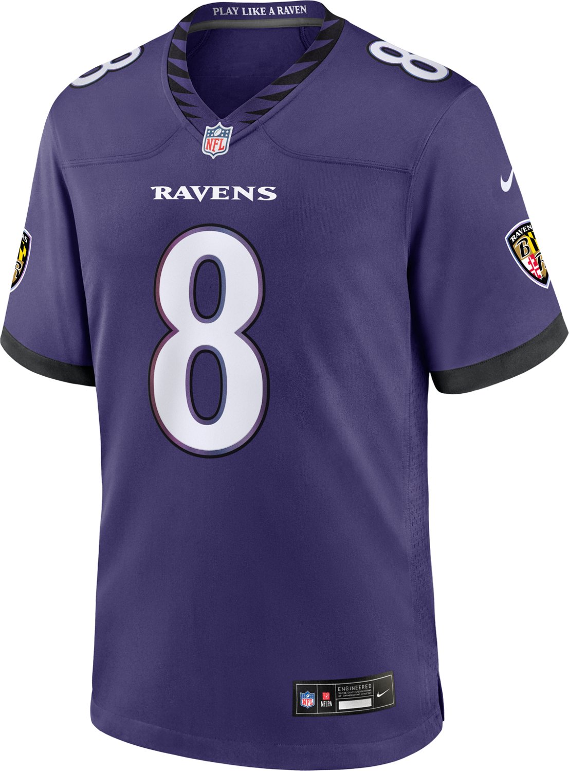 Nike Men's Baltimore Ravens Lamar Jackson #8 Home Game Jersey
