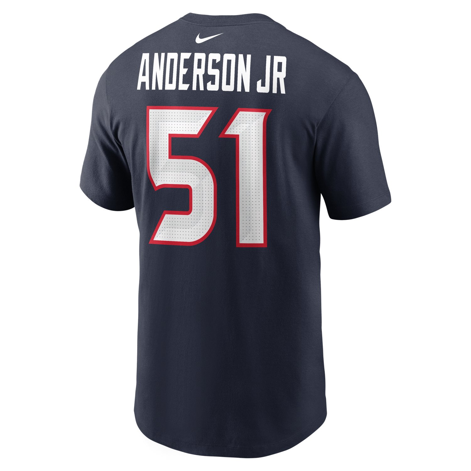 Nike Men's Texans Anderson JR 51 Wordmark Name & Number T-shirt