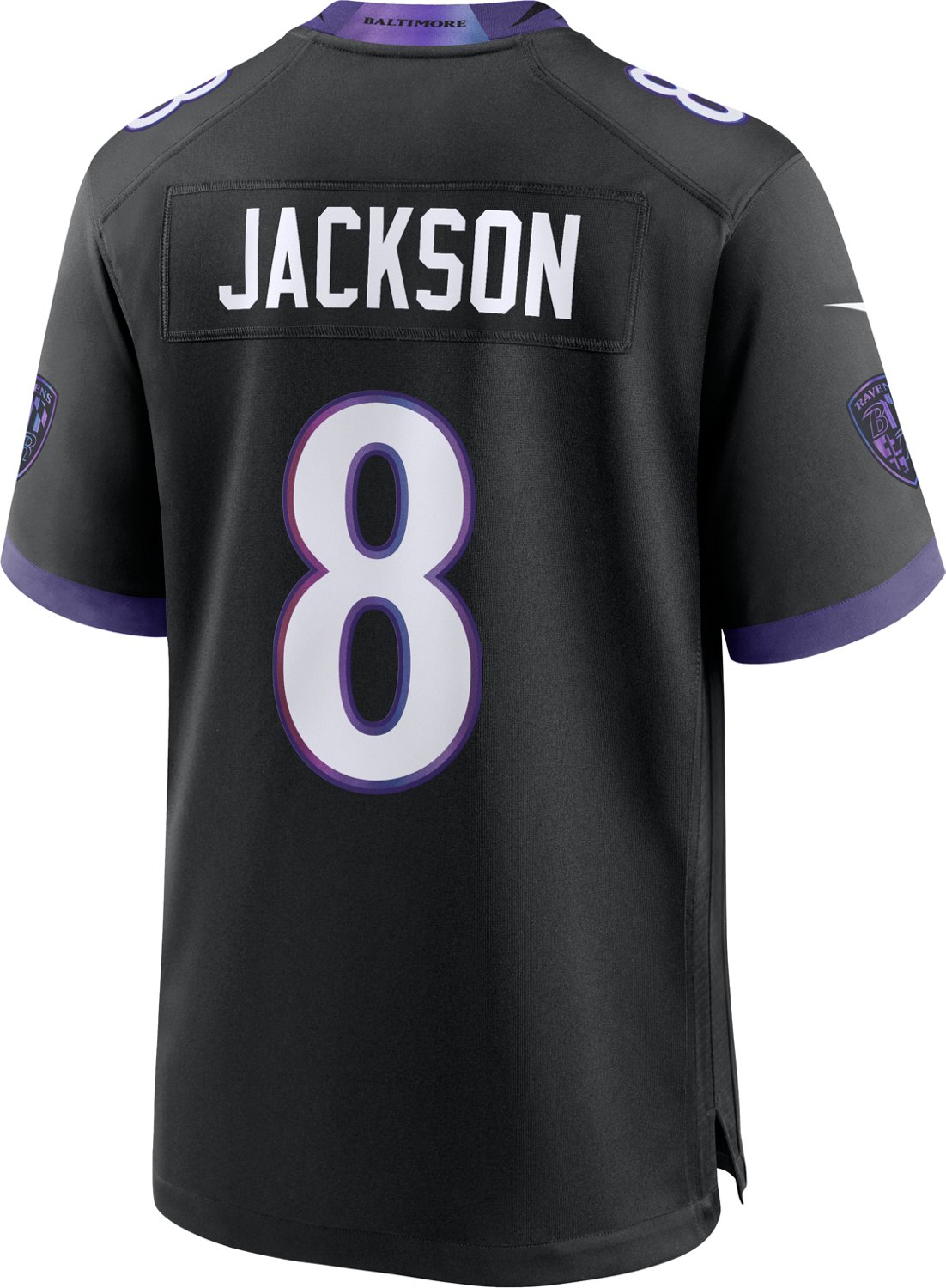Nike Men's Baltimore Ravens Lamar Jackson #8 Game Jersey - view number 2
