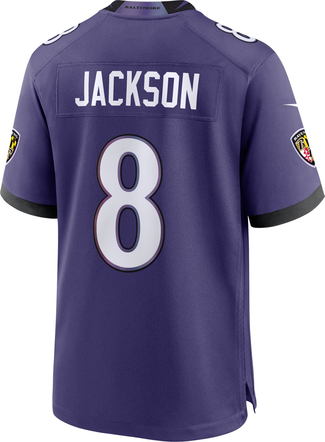 Nike Men's Baltimore Ravens Lamar Jackson #8 Home Game Jersey - view number 2