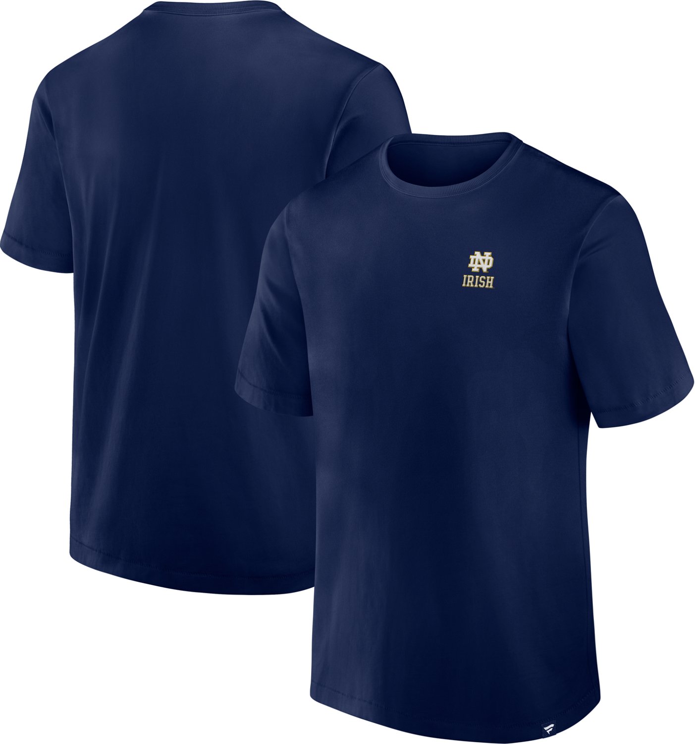 Fanatics Men's University of Notre Dame Small Embroidered Embroidered Logo Graphic T-shirt - view number 3