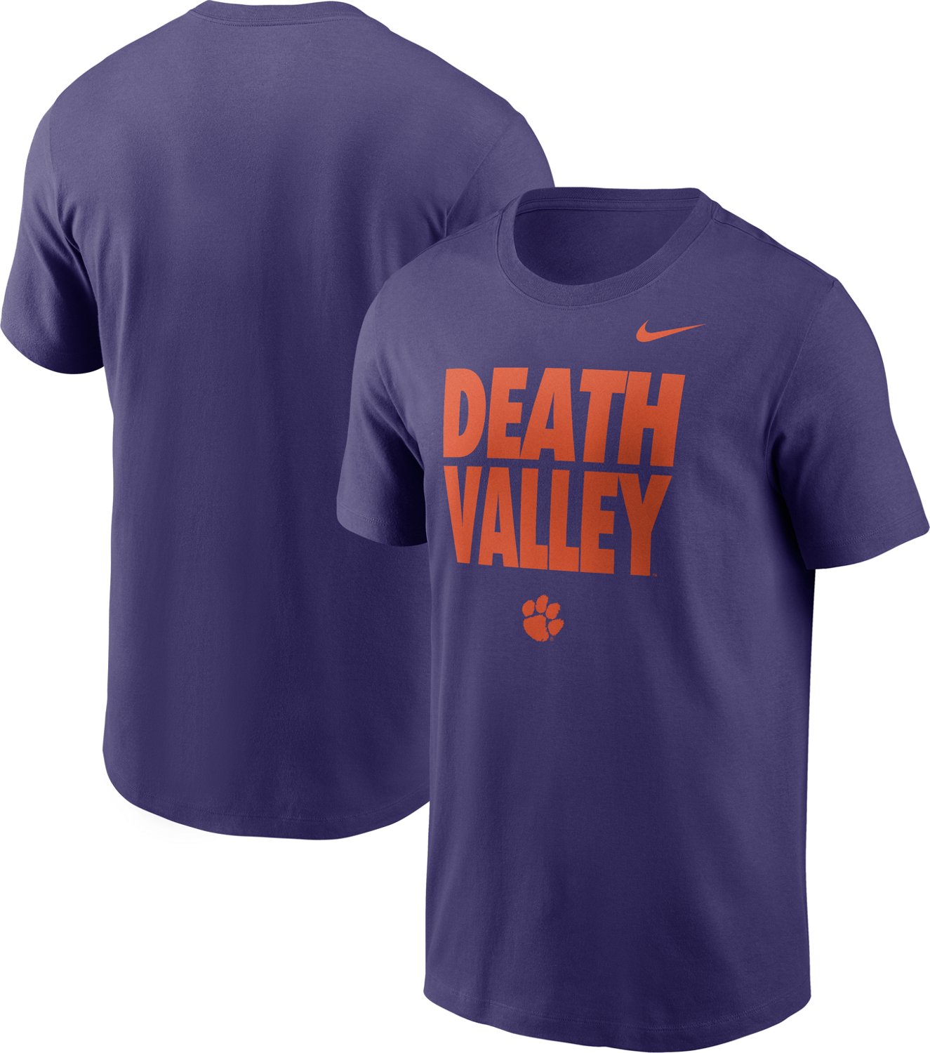 Nike Men's Clemson University Team Slogan Graphic T-shirt - view number 3