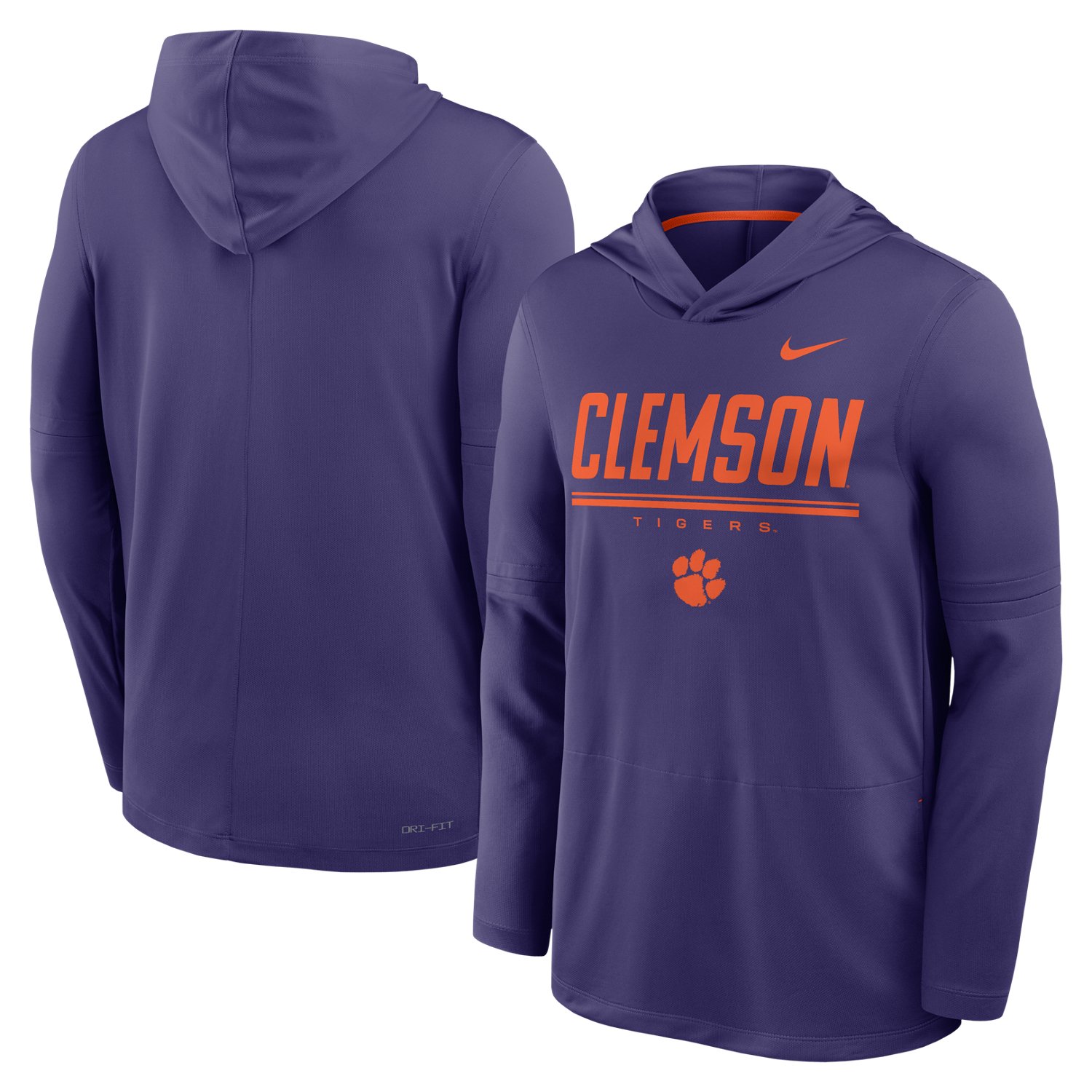 Nike Men's Clemson University School Dri-FIT Hoodie - view number 3