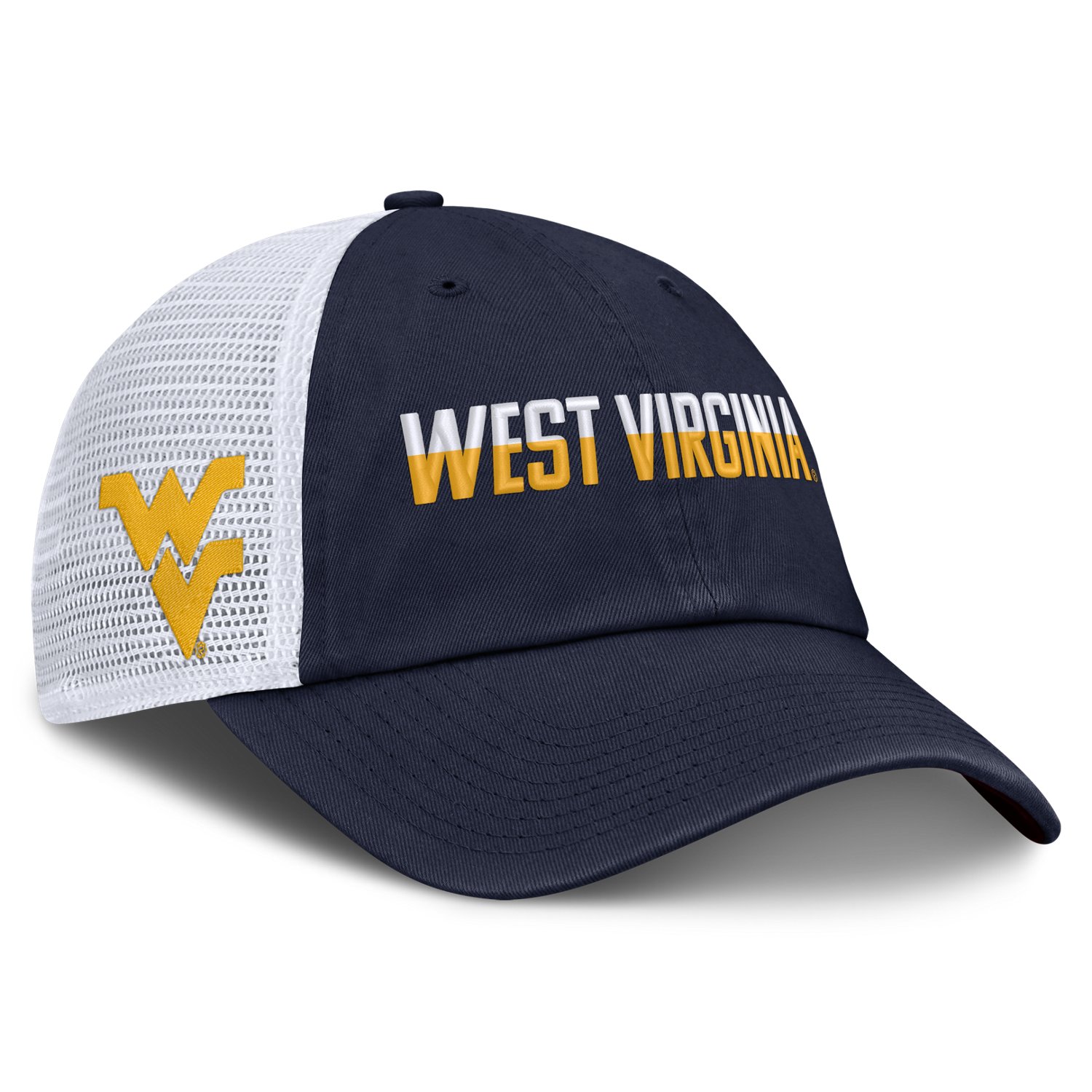 Nike West Virginia University School Club Gameday Unstructured Trucker Cap - view number 3