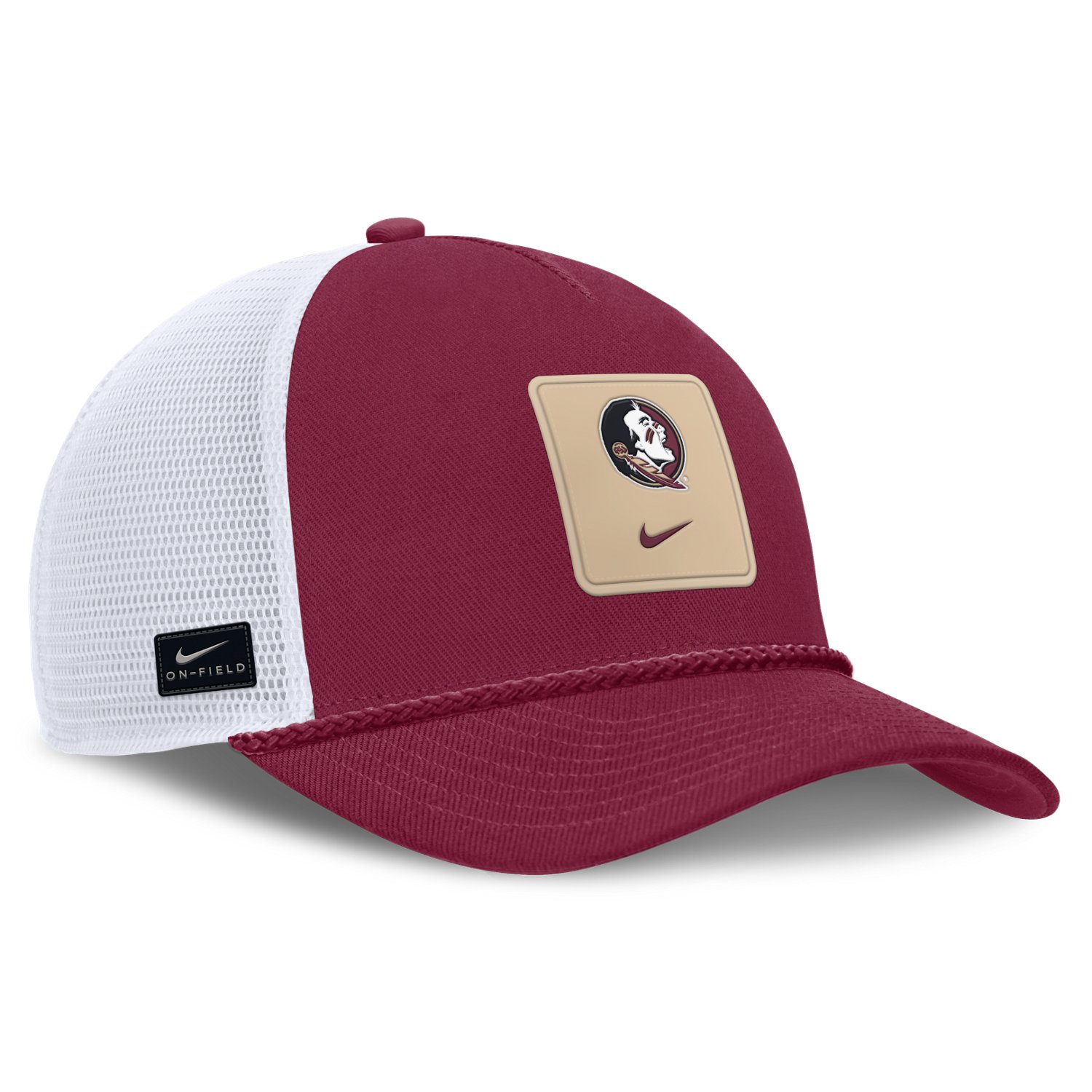 Nike Florida State University Primary Logo Rise Gameday Structured Trucker Cap
