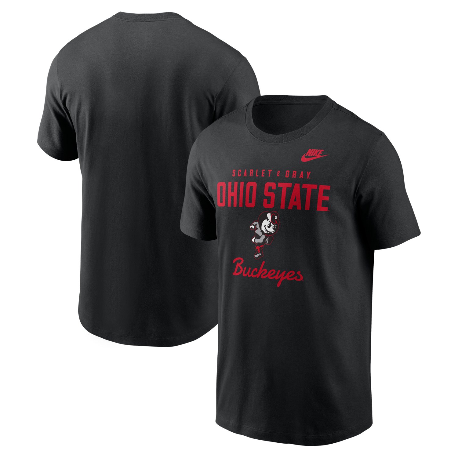 Nike Men's Ohio State University Legacy Stacked Est Graphic T-shirt - view number 3