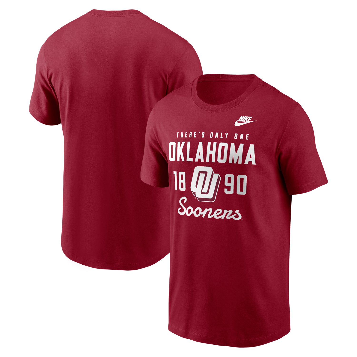 Nike Men's University of Oklahoma Legacy Stacked Est Graphic T-shirt - view number 3