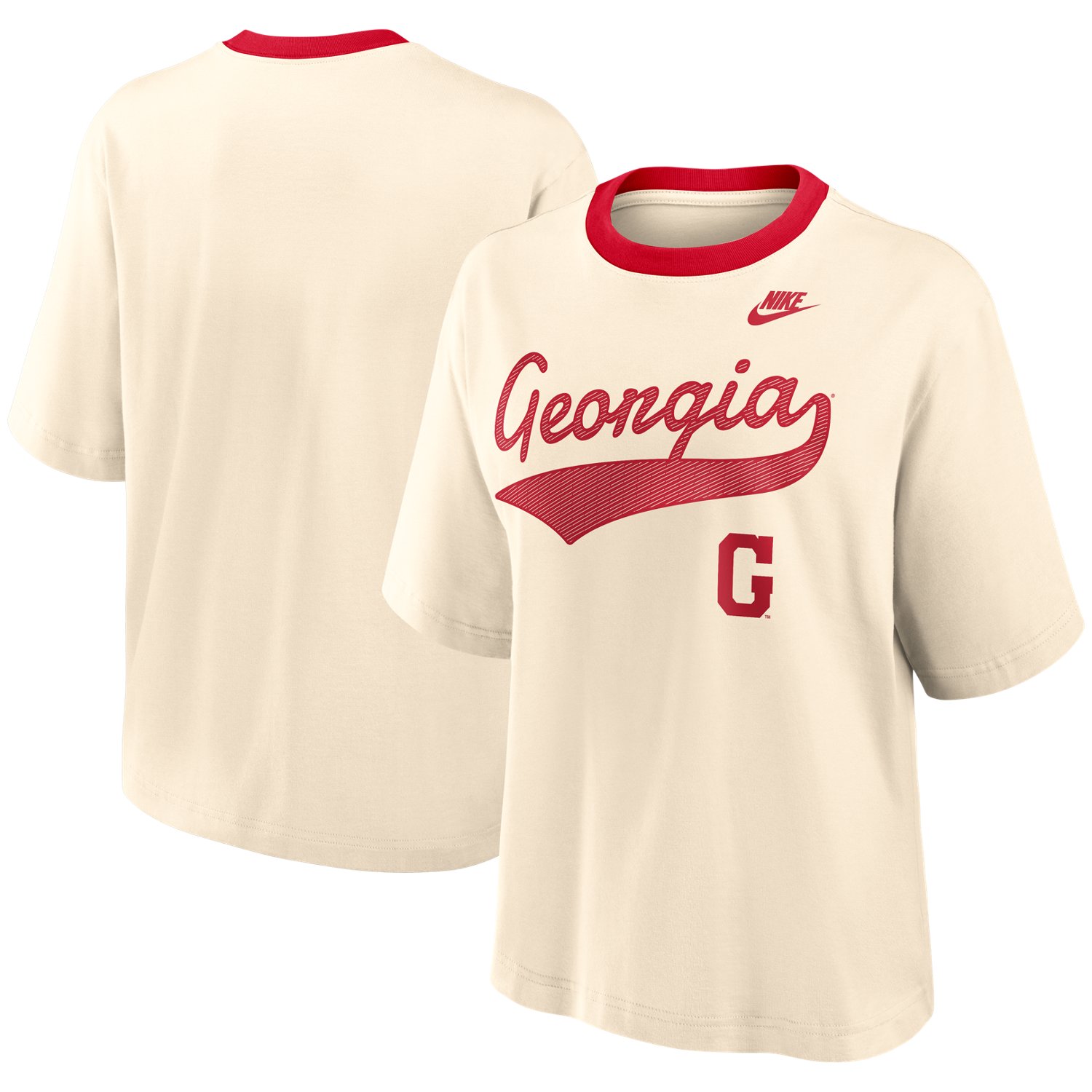 Nike Women's University of Georgia Legacy Fight Song Boxy Graphic T-shirt - view number 3