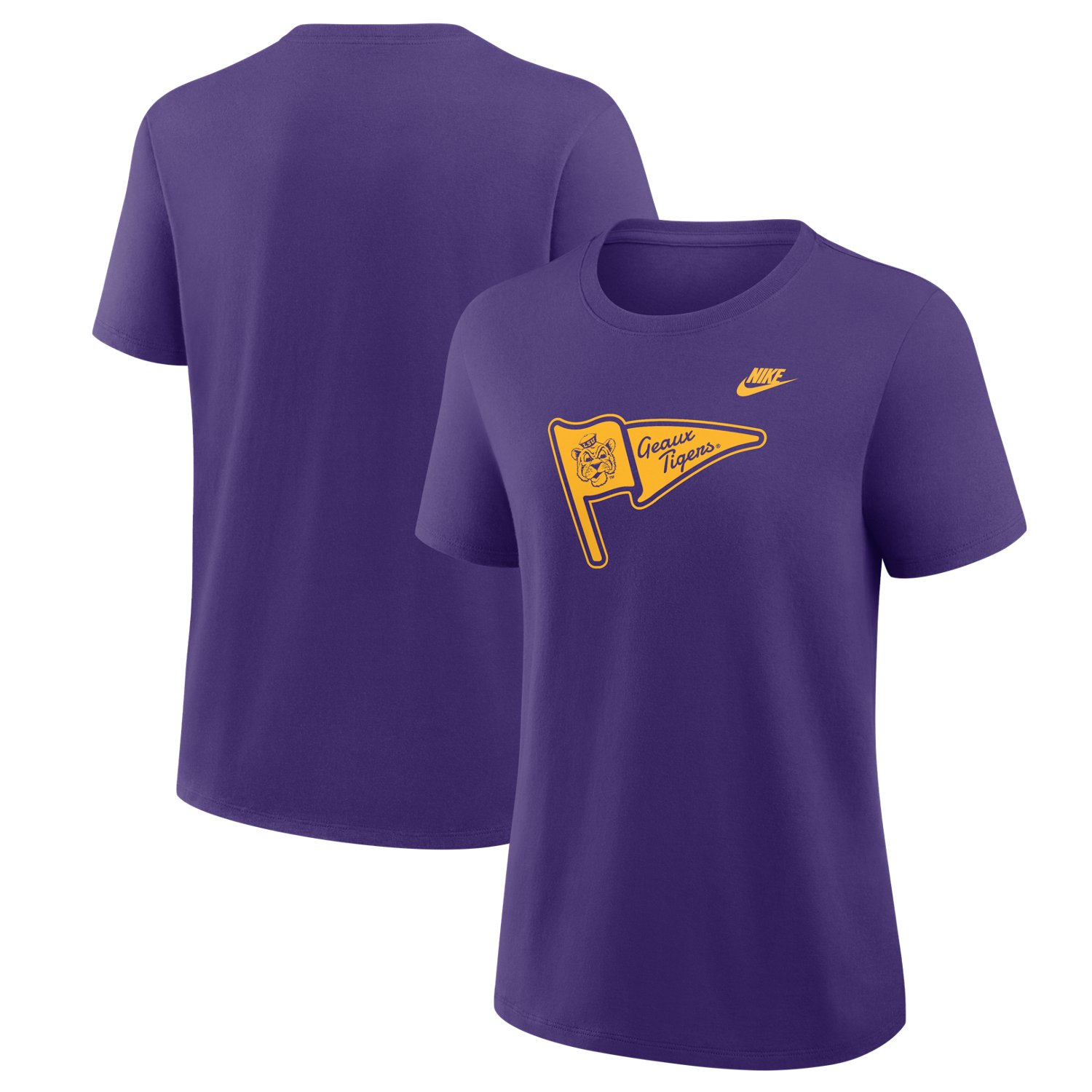 Nike Women's Louisiana State University Legacy Spirit Flag Graphic T-shirt - view number 3