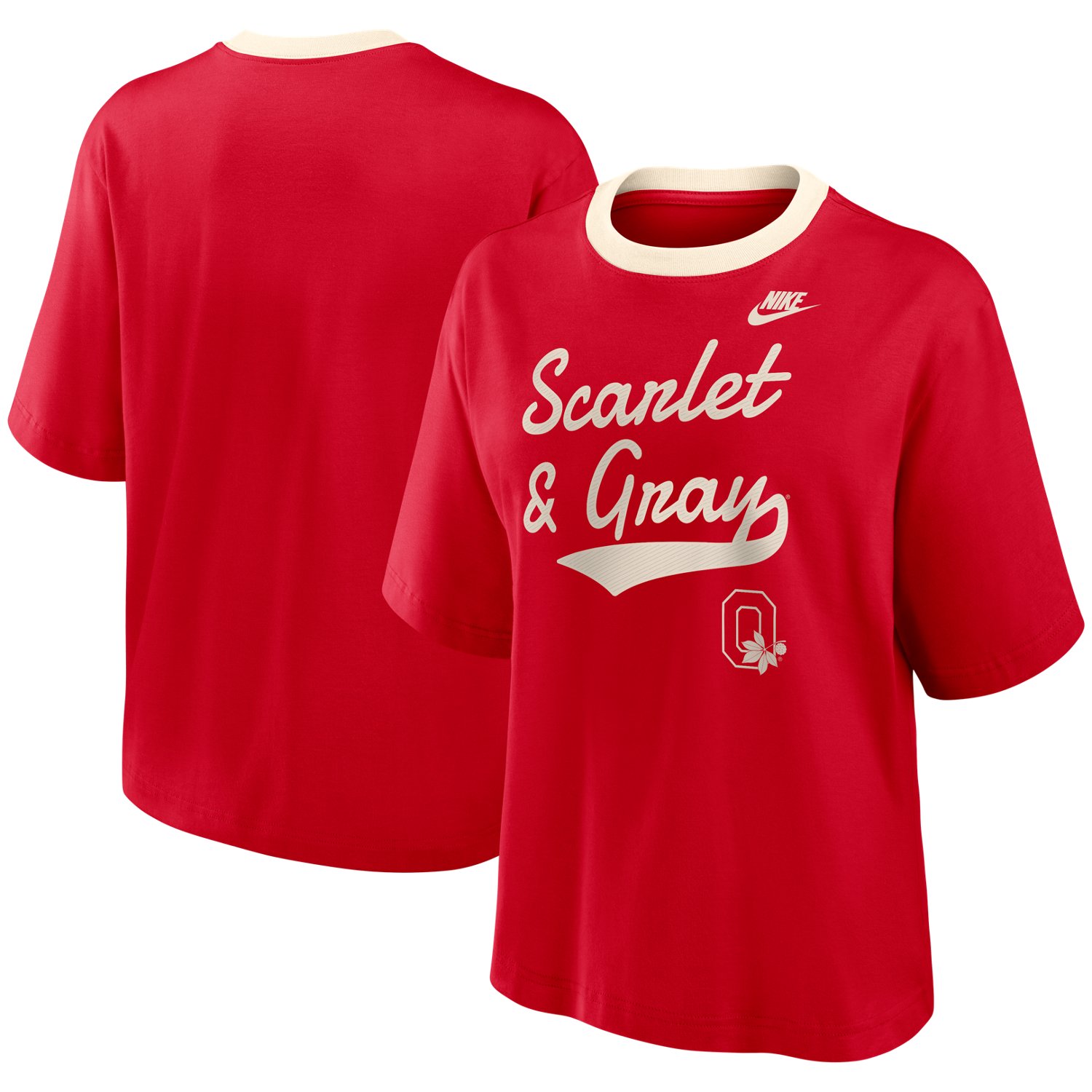 Nike Women's Ohio State University Legacy Fight Song Boxy Graphic T-shirt - view number 3