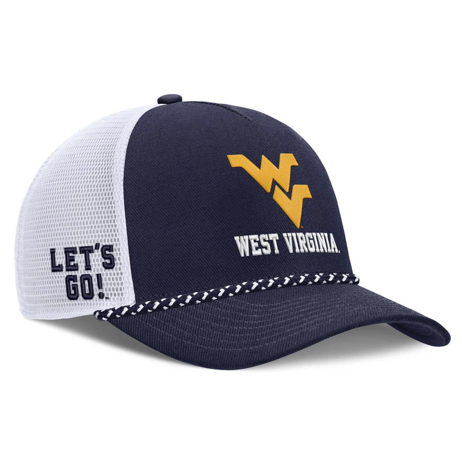 Nike West Virginia University Primary Logo School Rope Rise Cap - view number 3