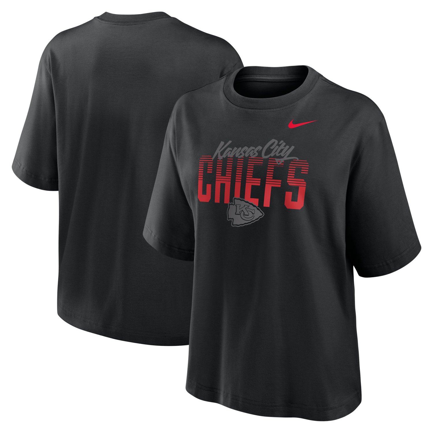 Nike Women's Kansas City Chiefs Halftime Boxy Graphic T-shirt - view number 3