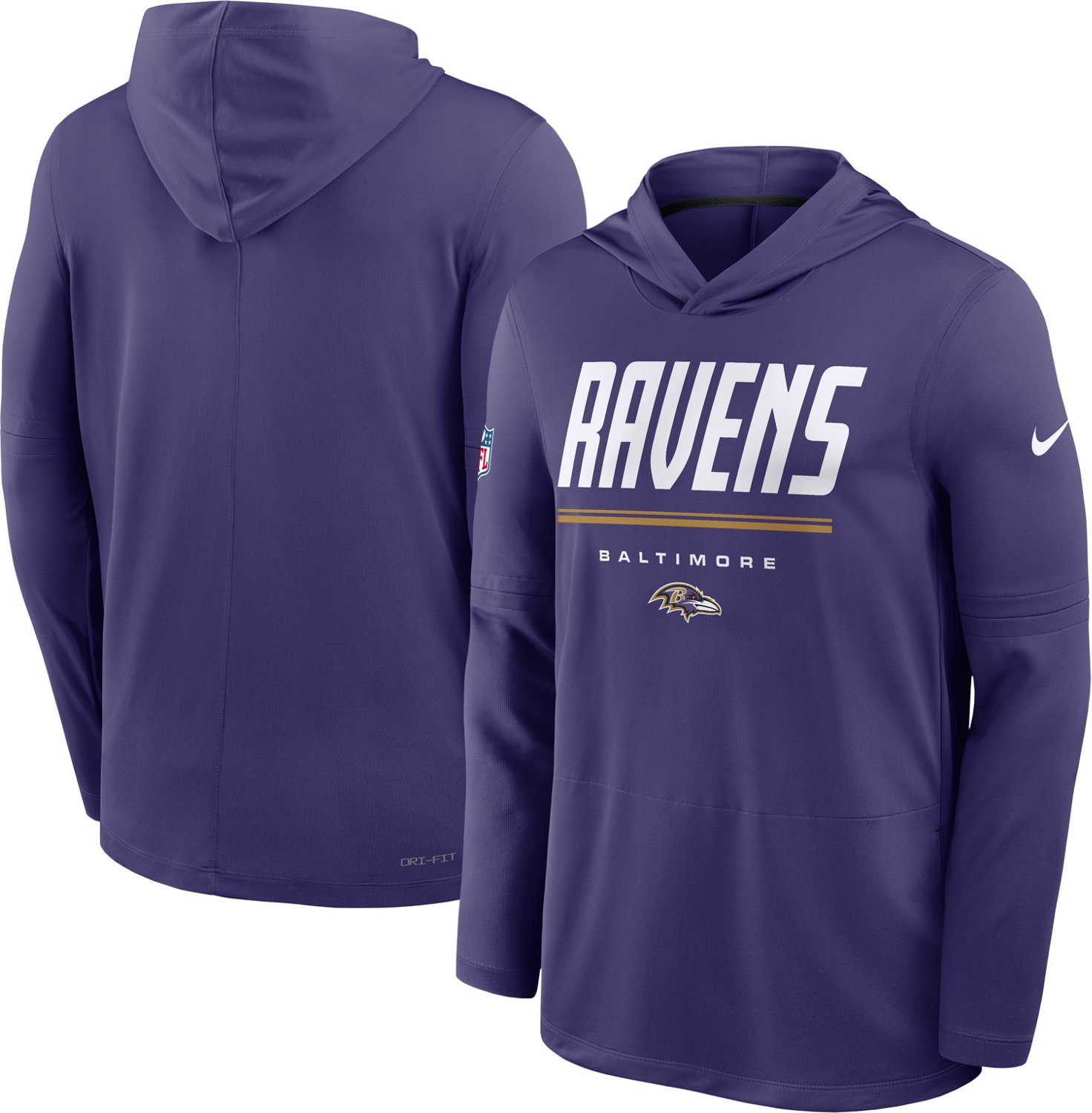 Nike Men's Baltimore Ravens Sideline Hoodie - view number 3