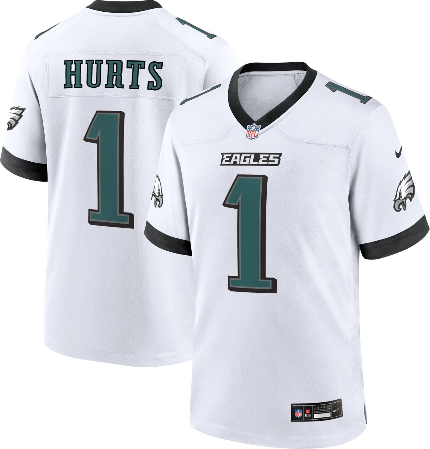 Nike Men's Philadelphia Eagles Jalen Hurts #1 Game Road Jersey