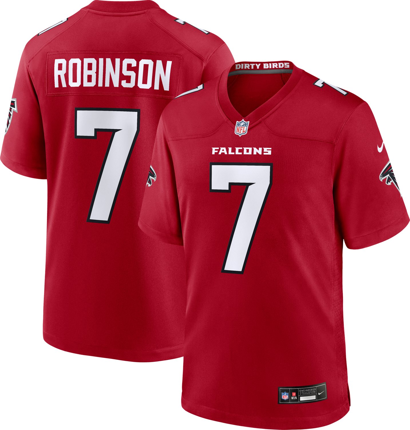 Nike Men's Atlanta Falcons Bijan Robinson #7 Game Jersey - view number 3