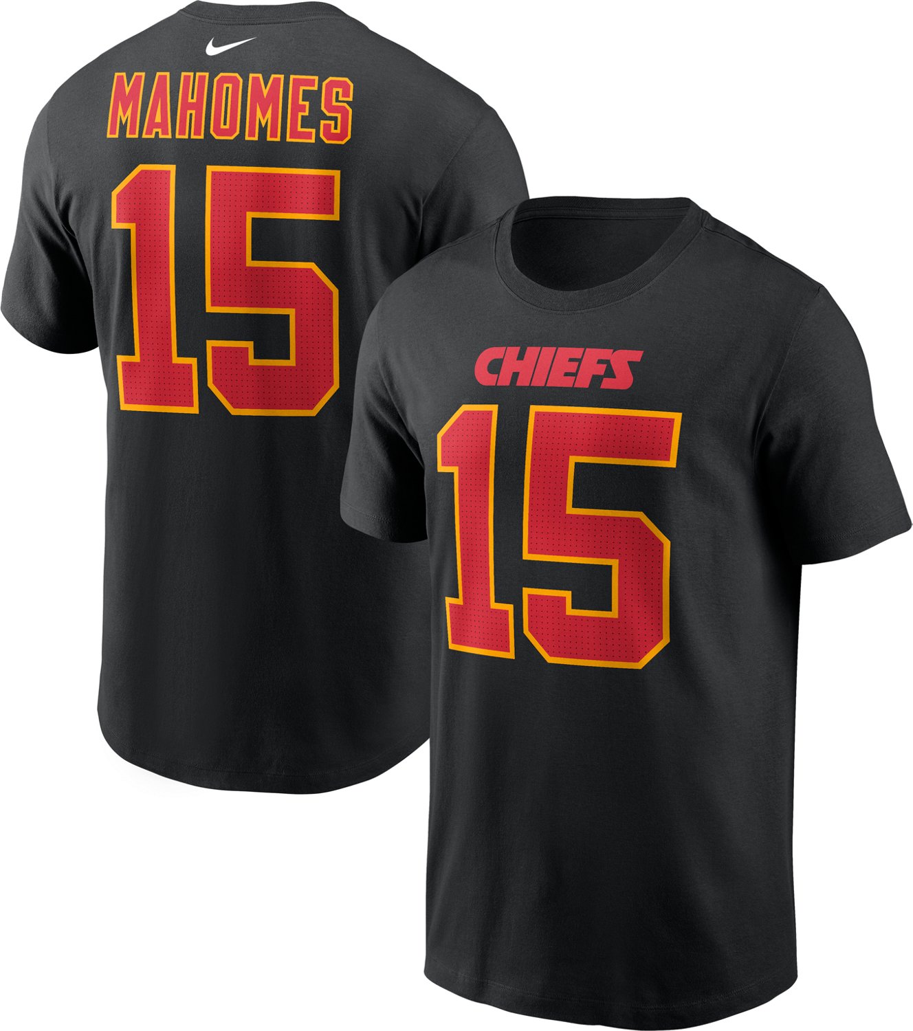 Nike Men's Kansas City Chiefs Patrick Mahomes #15 Graphic T-shirt - view number 3