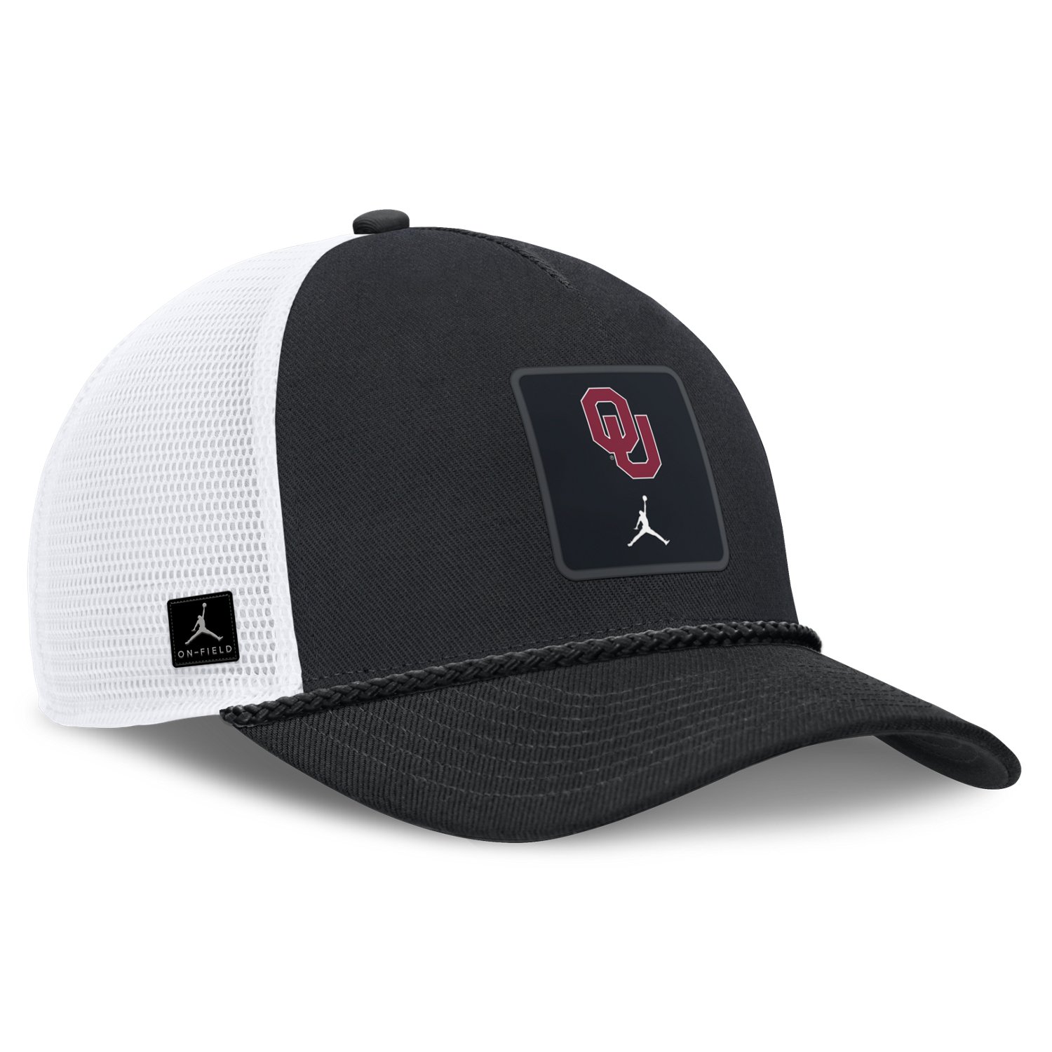 Jordan University of Oklahoma Primary Logo Rise Gameday Trucker Cap - view number 3