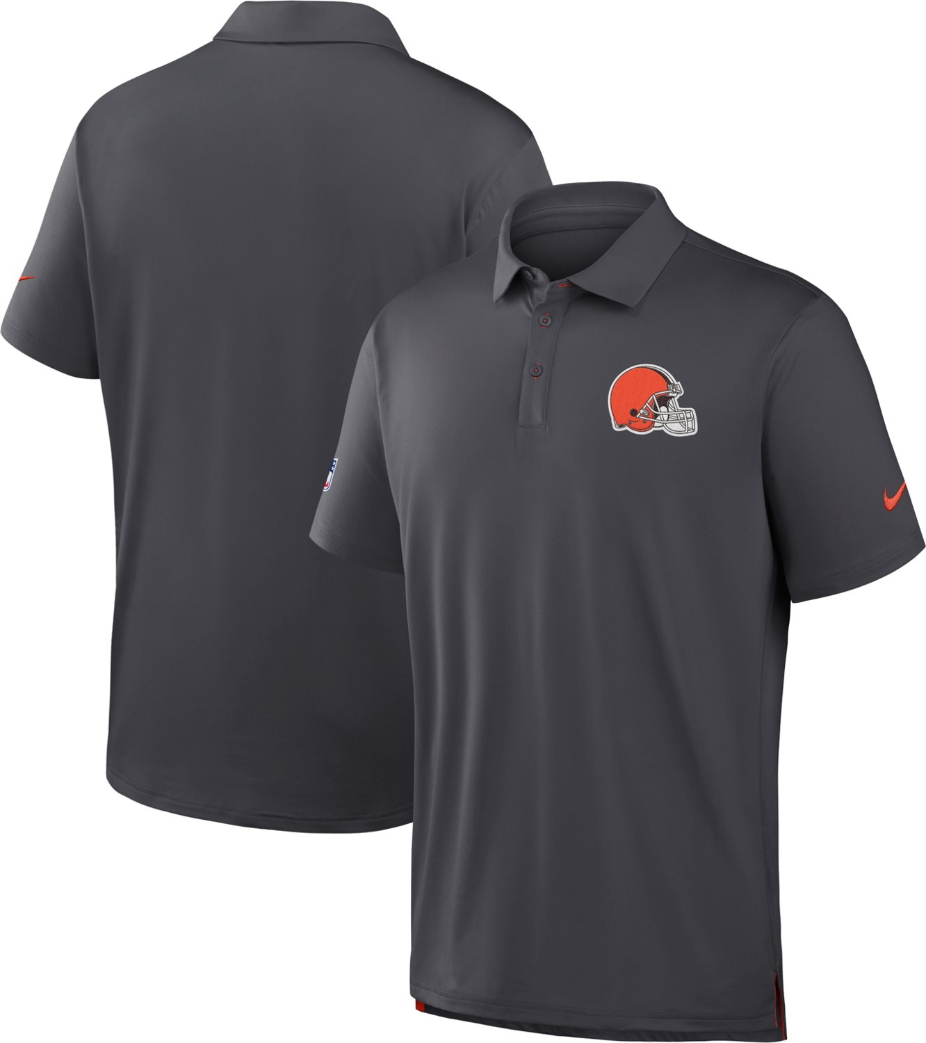 Nike Men's Cleveland Browns Sideline Drift Tour Polo Shirt