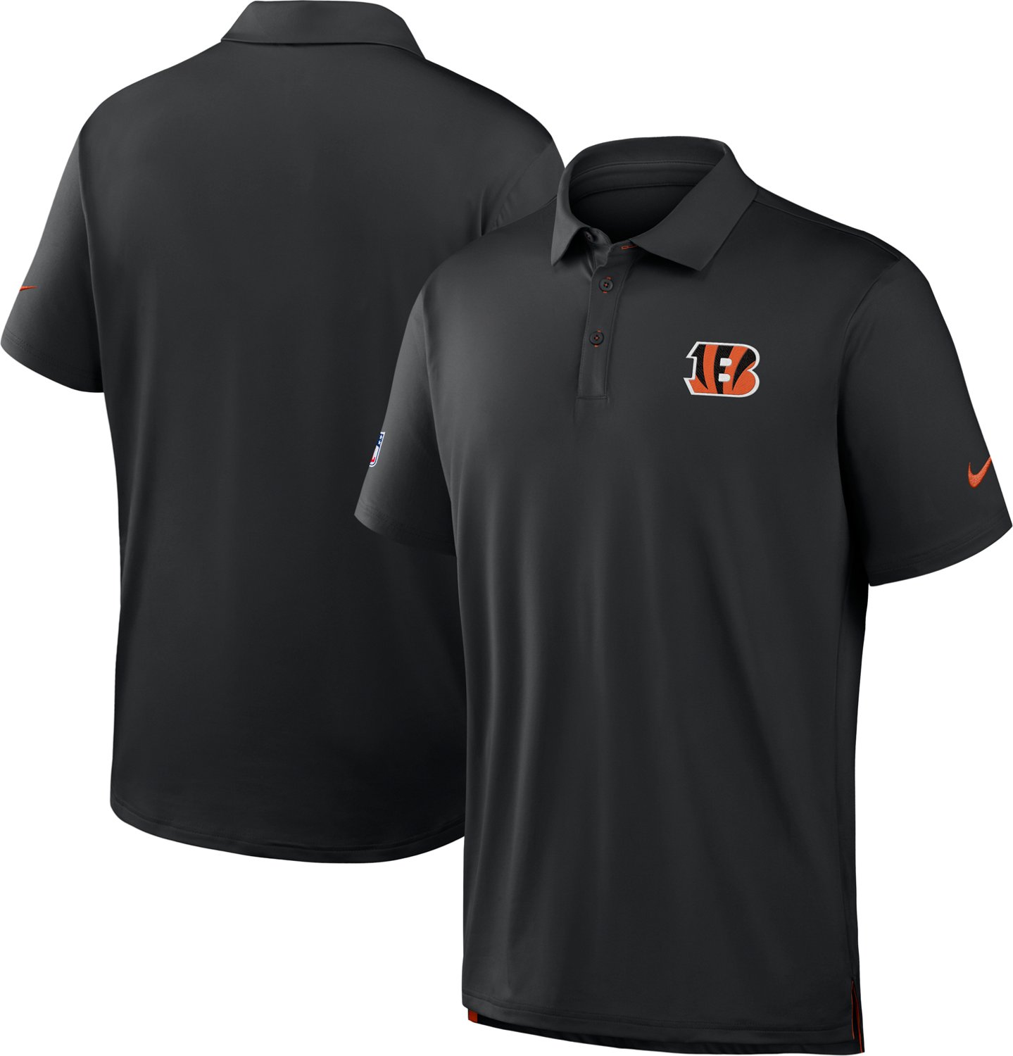 Nike Men's Cincinnati Bengals Sideline Drift Tour Polo Shirt