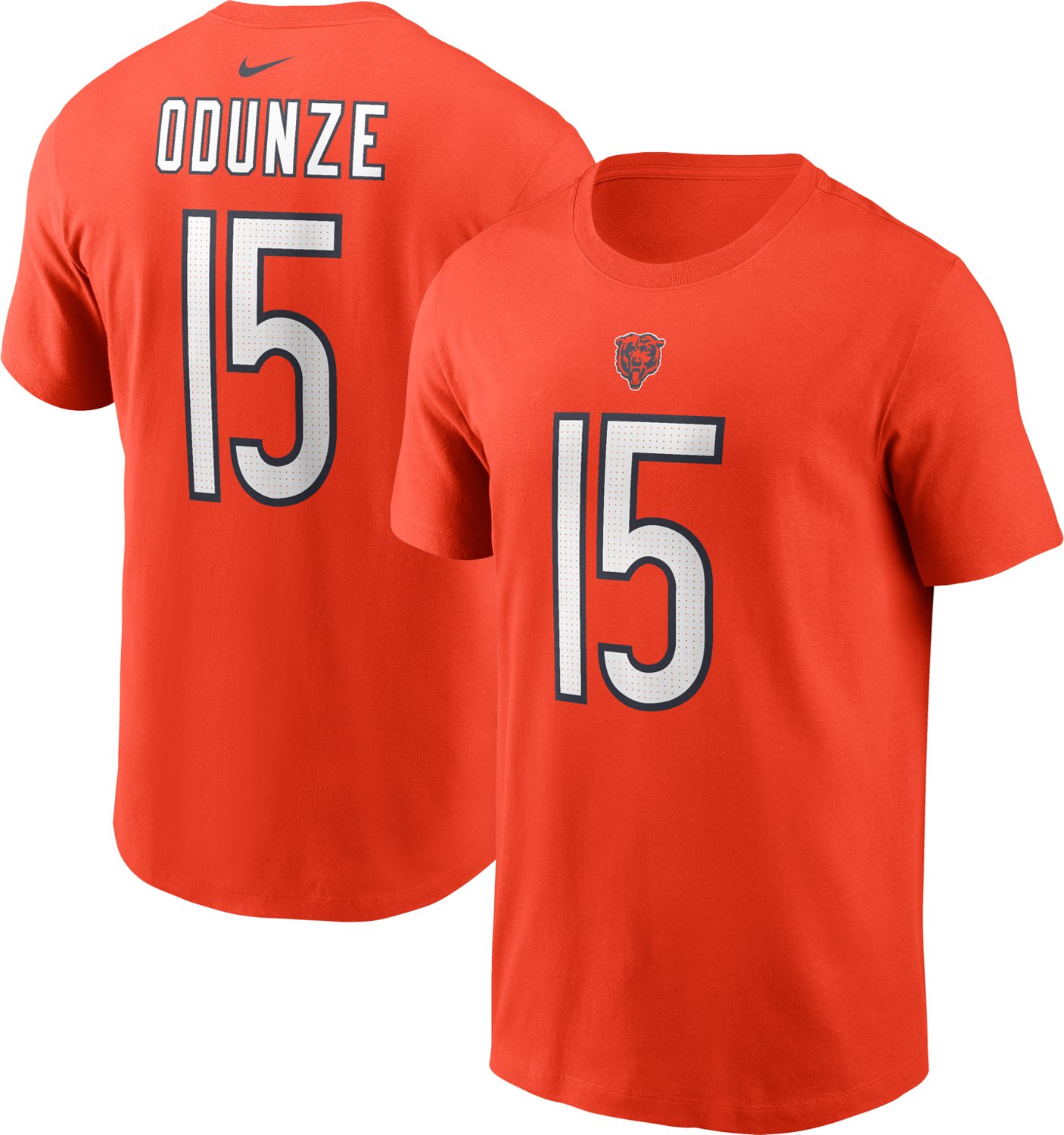 Nike Men's Chicago Bears Rome Odunze #15 Graphic T-shirt