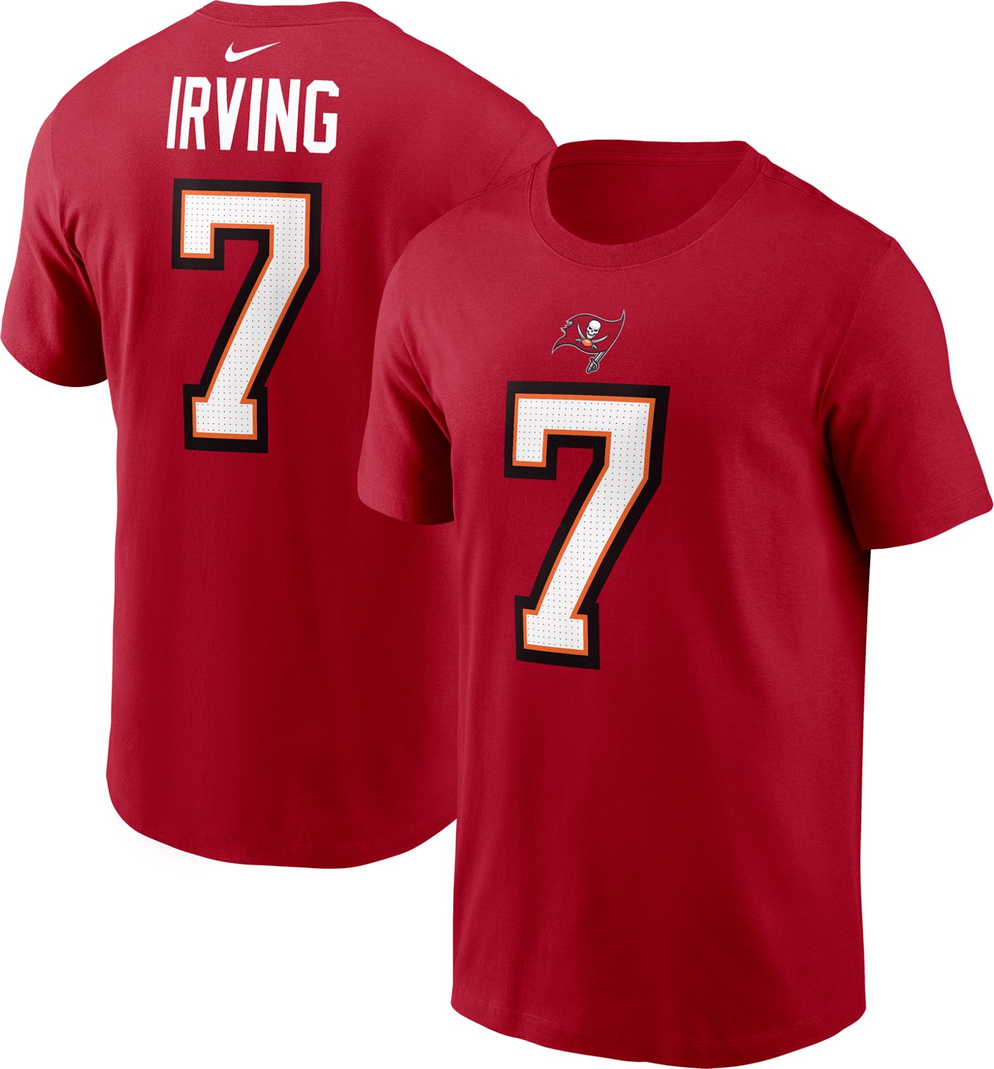 Nike Men's Tampa Bay Buccaneers Bucky Irving #7 Graphic T-shirt - view number 3
