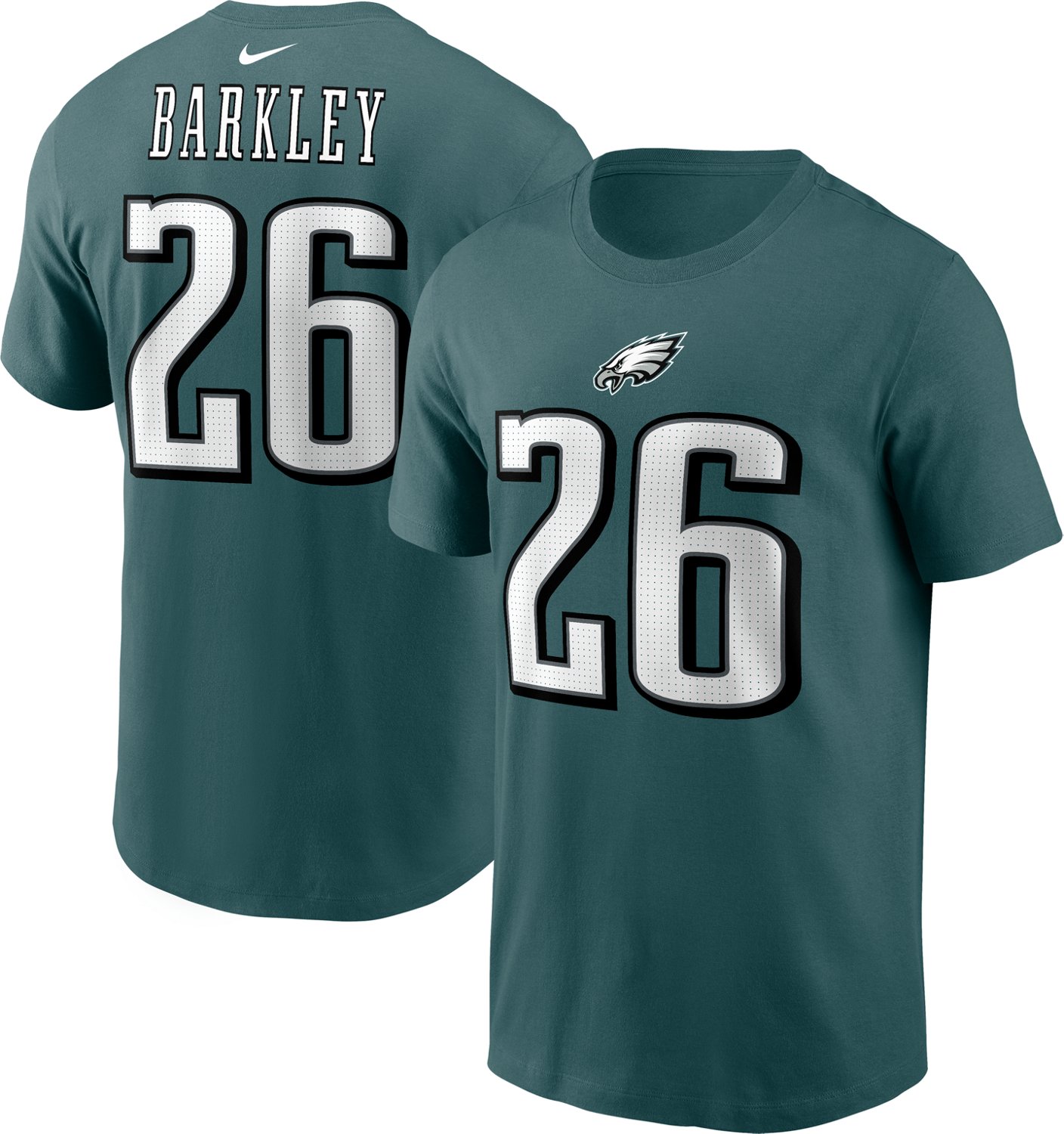 Nike Men's Philadelphia Eagles Saquon Barkley #26 Graphic T-shirt - view number 6