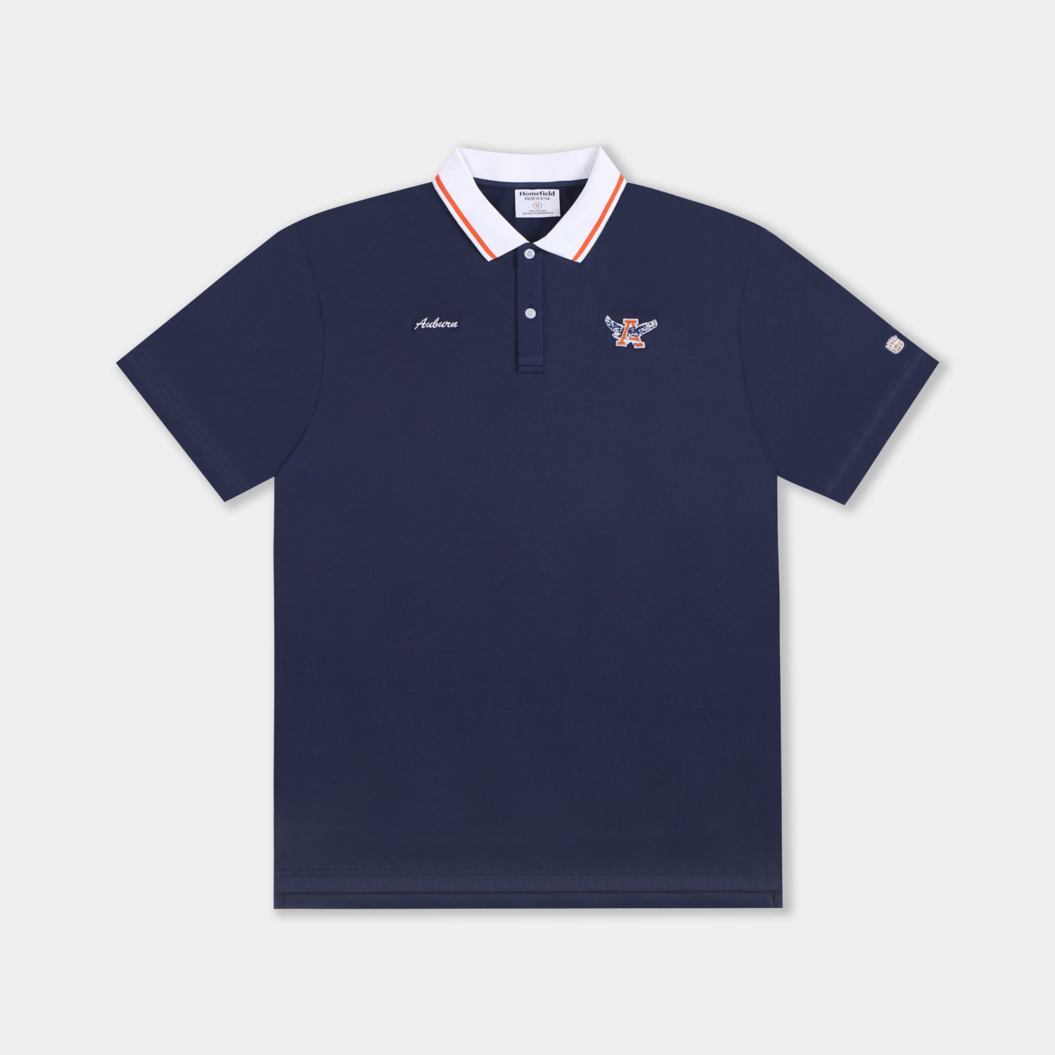 Homefield Men's Auburn University School Script 2-Hit Golf Polo Shirt