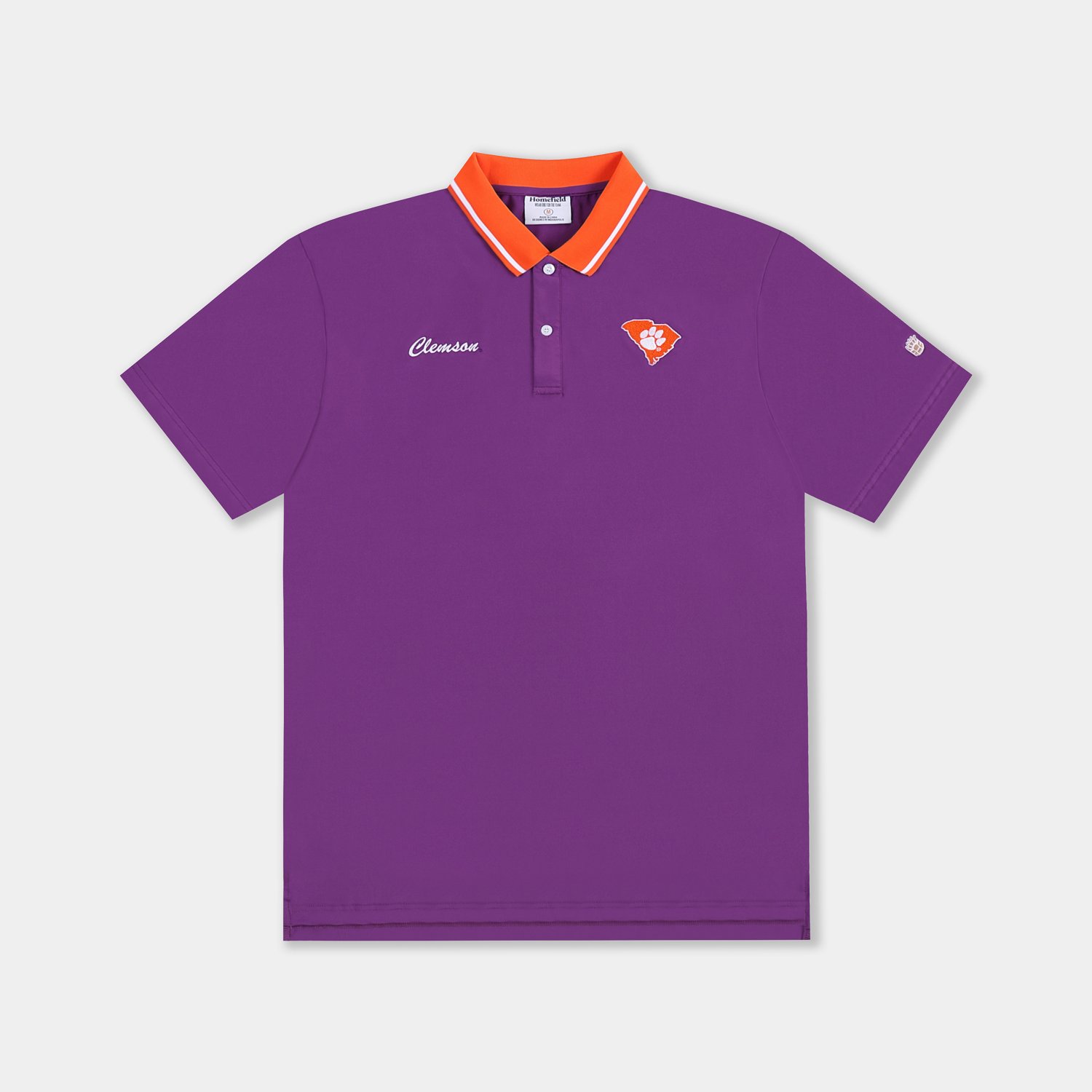 Homefield Men's Clemson University School Script 2-Hit Golf Polo Shirt