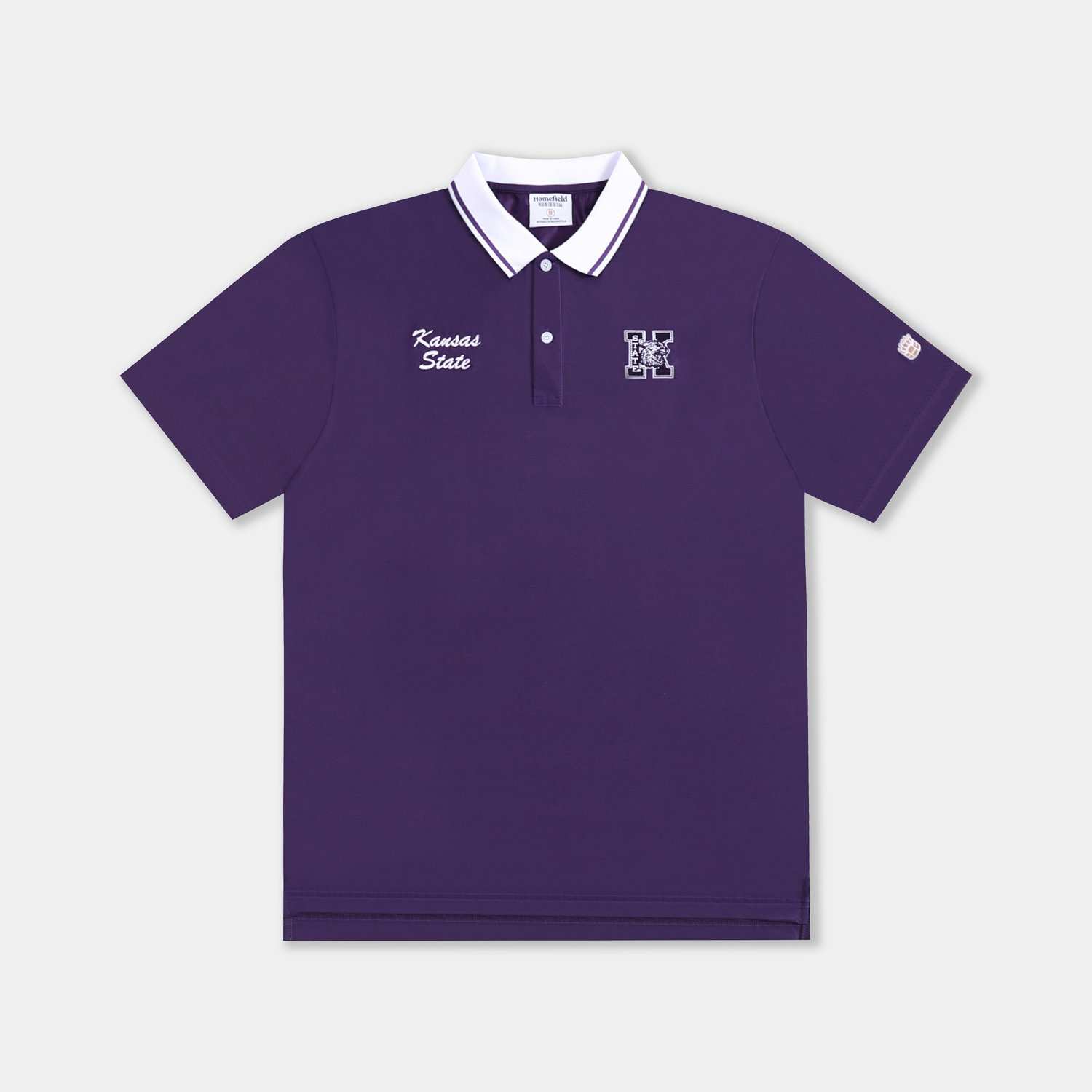 Homefield Men's Kansas State University School Script 2-Hit Golf Polo Shirt